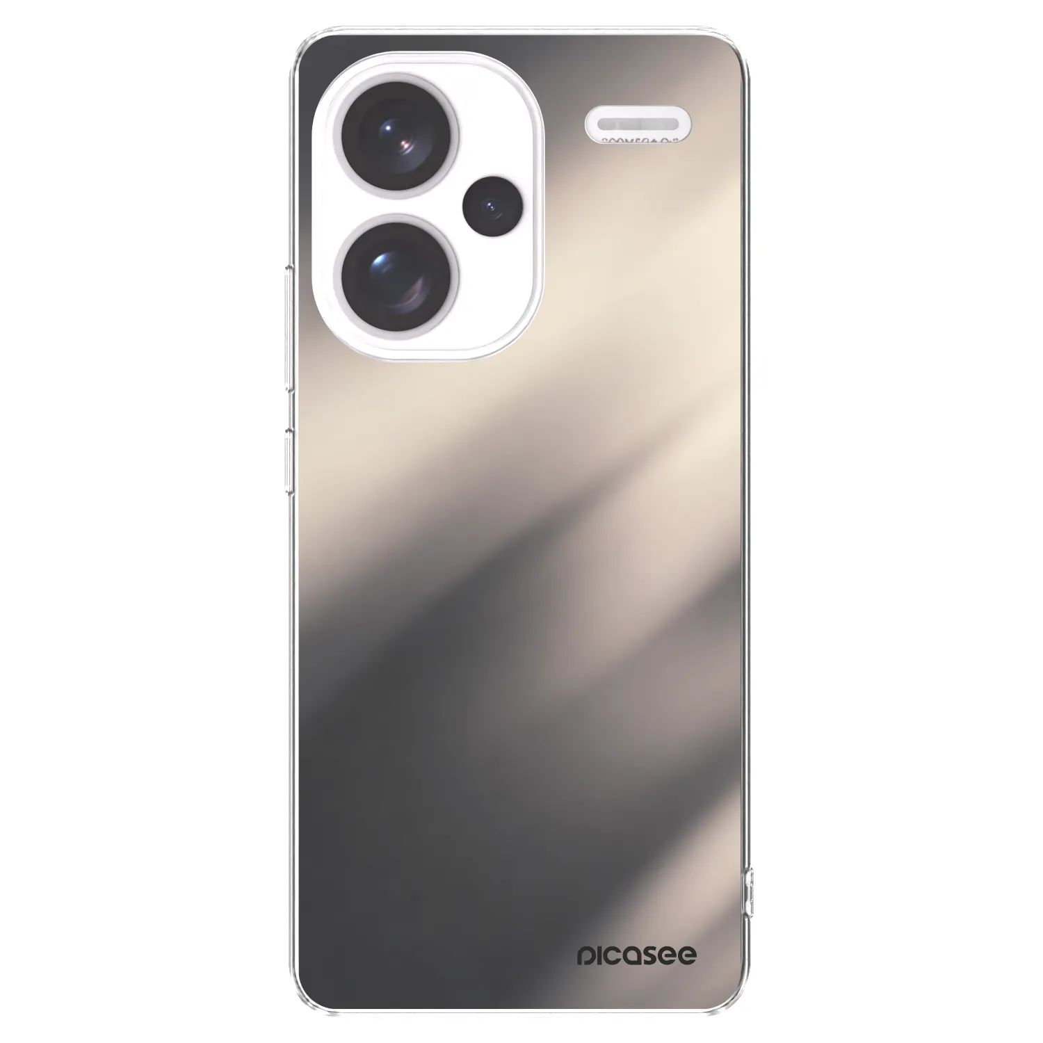 Picasee Xiaomi Redmi Note 13 Pro+ 5G Hülle - Transparentes Silikon - Smoky Beige