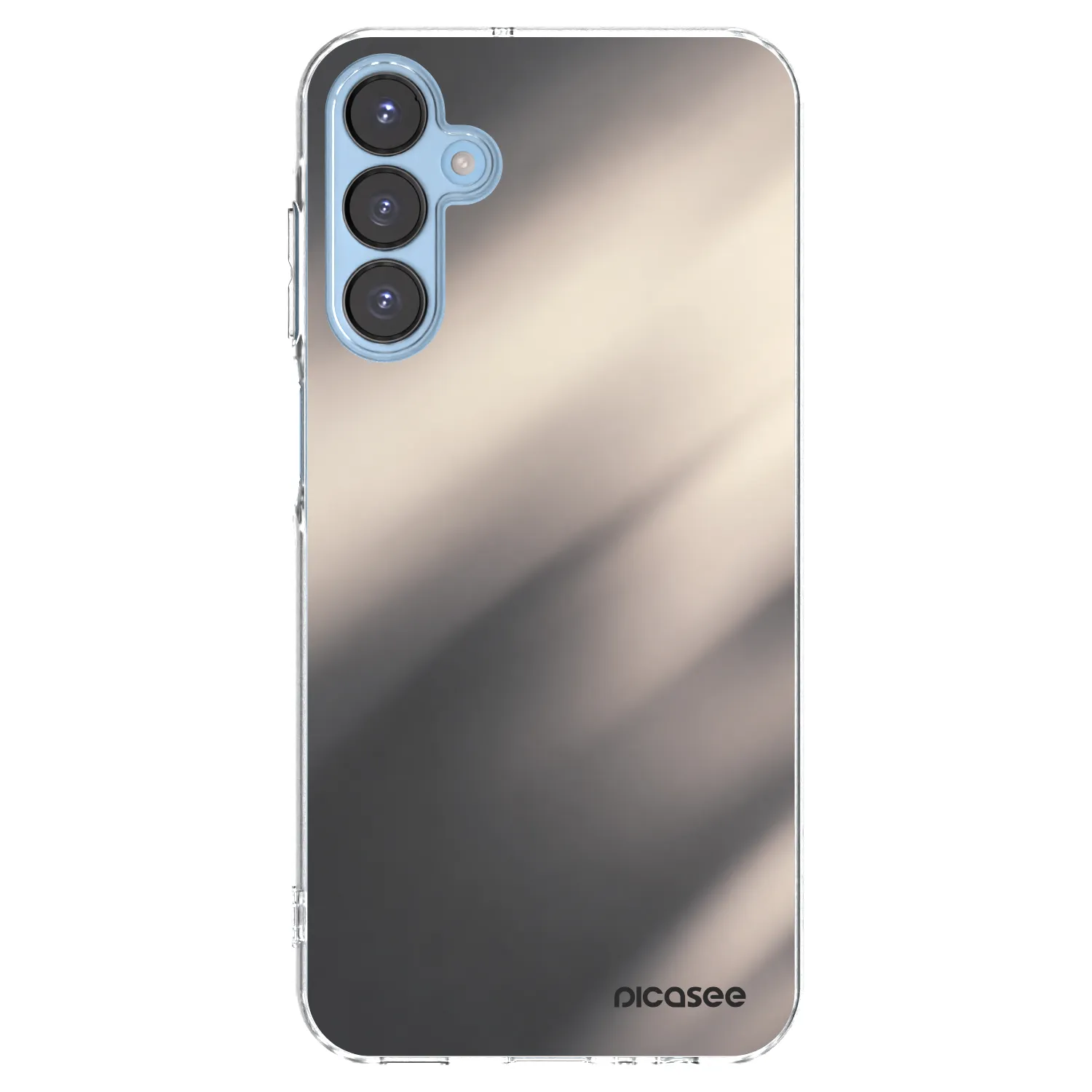 Picasee Samsung Galaxy A15 A156B 5G Hülle - Transparentes Silikon - Smoky Beige