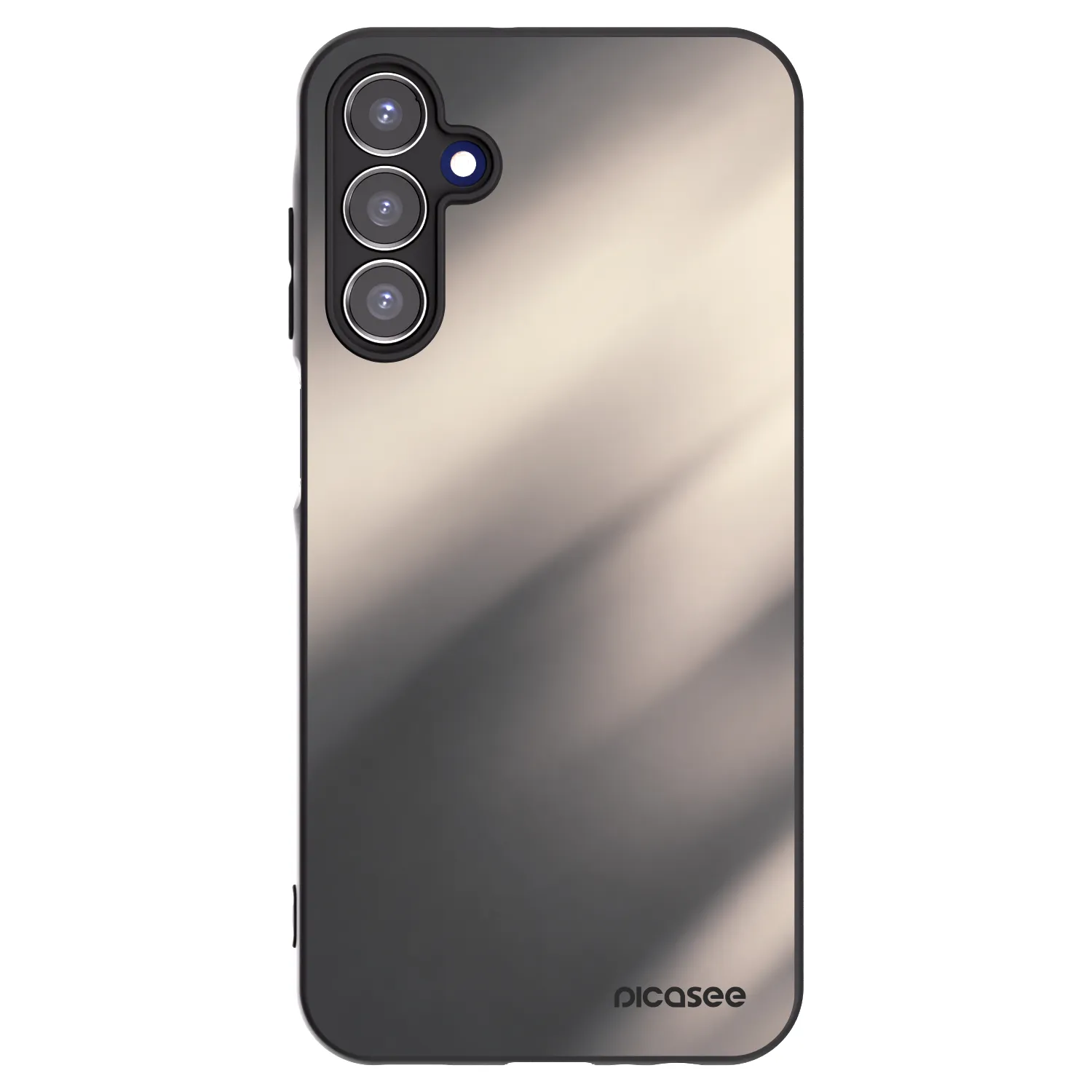 Picasee Samsung Galaxy A15 A155F 4G Hülle - Schwarzes Silikon - Smoky Beige