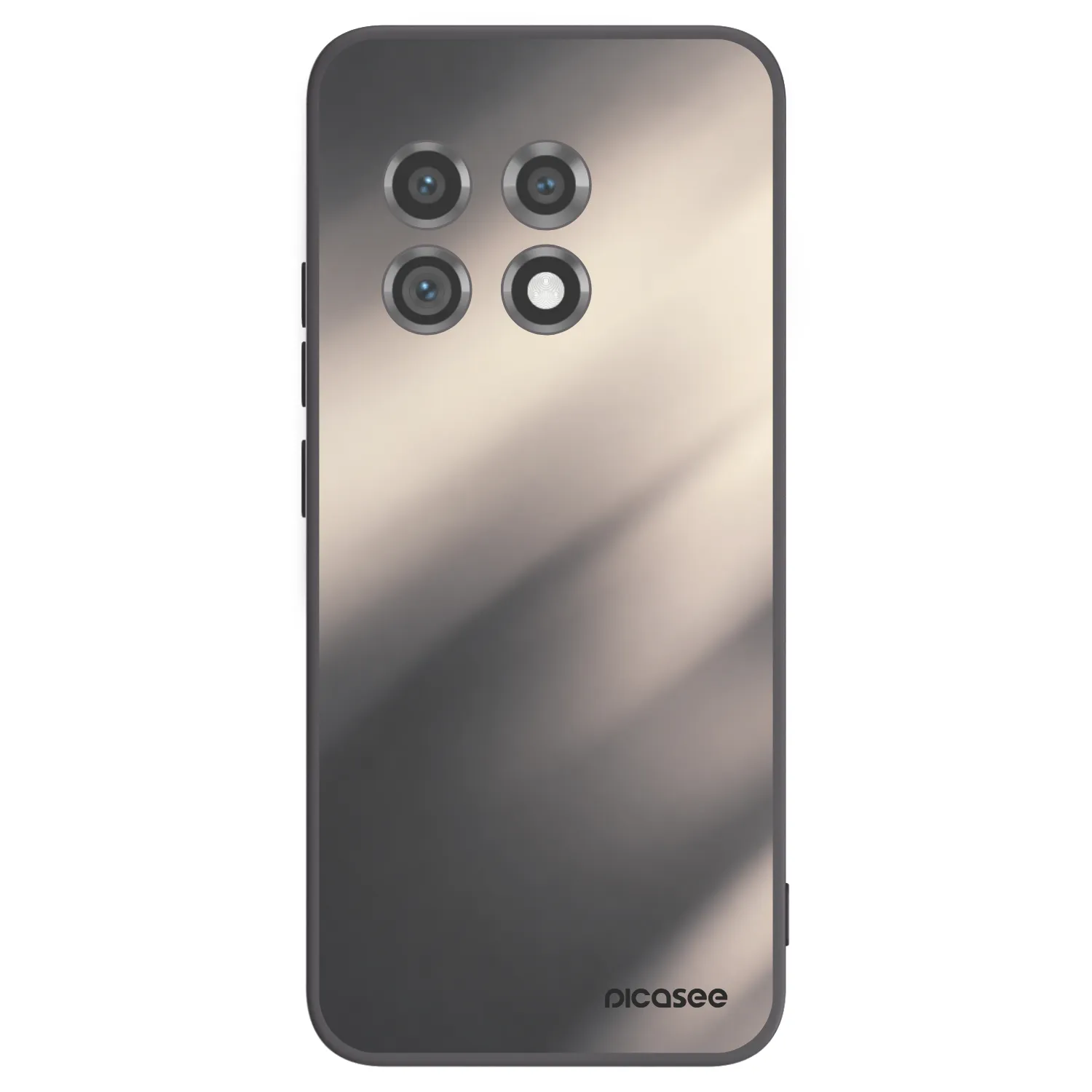 Picasee OnePlus 11 5G Hülle - Schwarzes Silikon - Smoky Beige