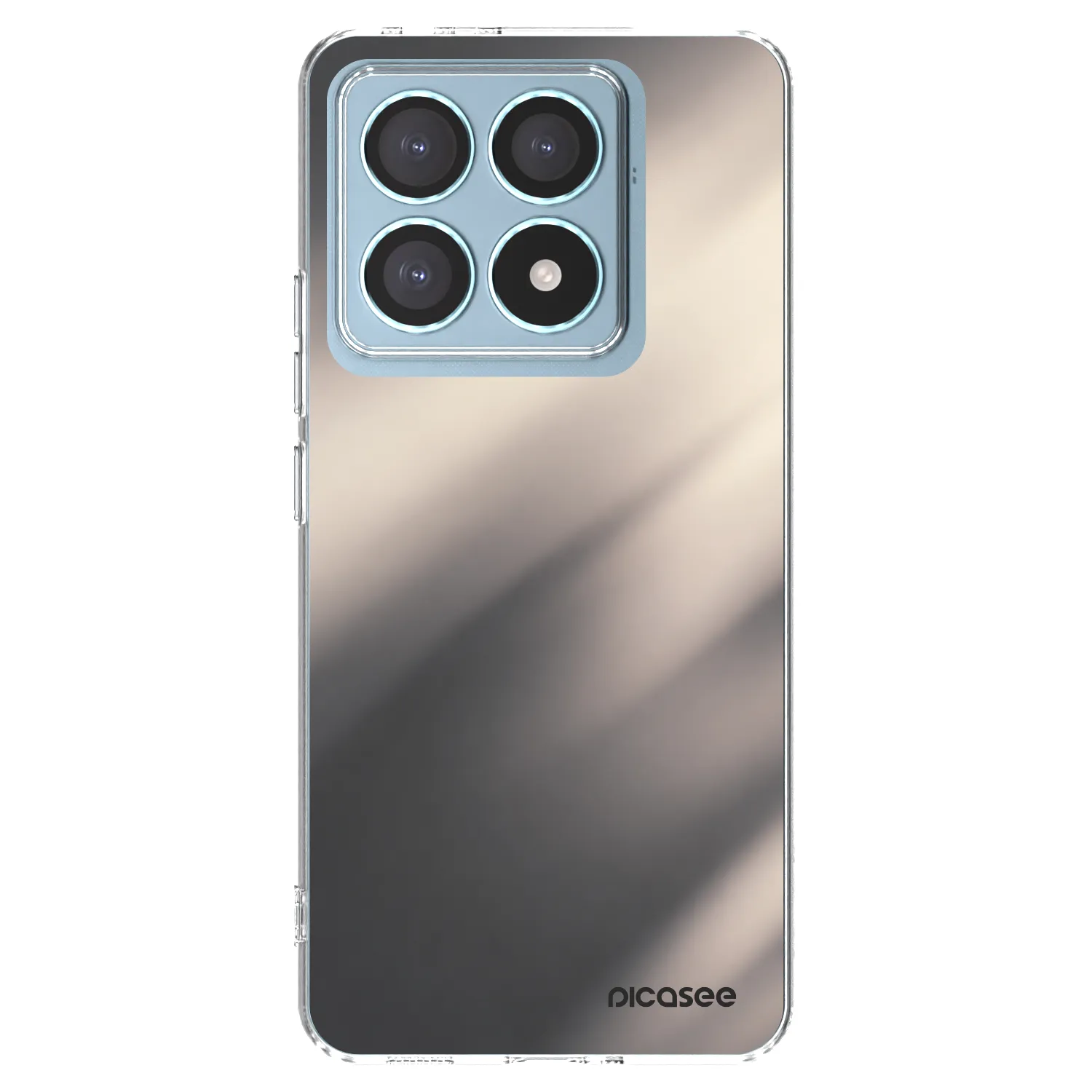 Picasee Xiaomi 14T Pro Hülle - Transparentes Silikon - Smoky Beige