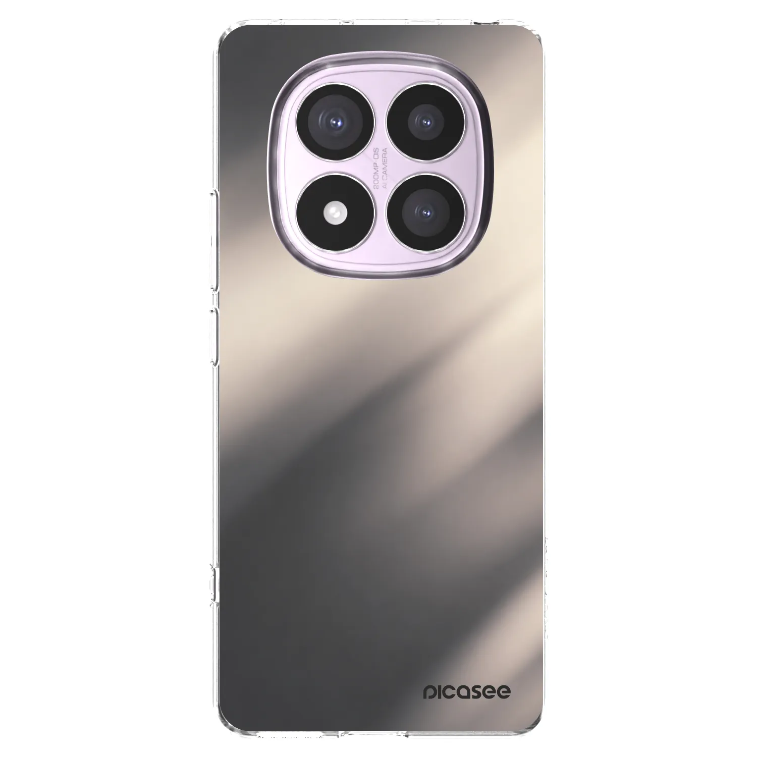 Picasee Xiaomi Redmi Note 14 Pro 5G Hülle - Transparentes Silikon - Smoky Beige