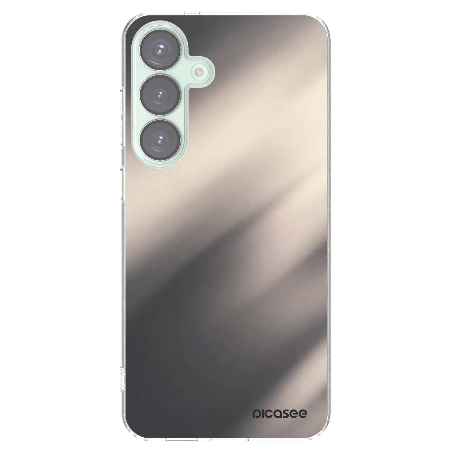 Picasee Samsung Galaxy S25+ 5G Hülle - Transparentes Silikon - Smoky Beige