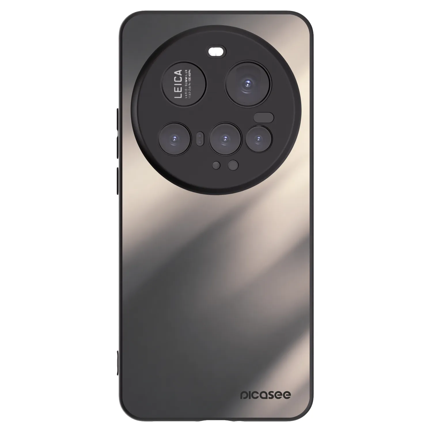 Picasee Xiaomi 15 Ultra Hülle - Schwarzes Silikon - Smoky Beige