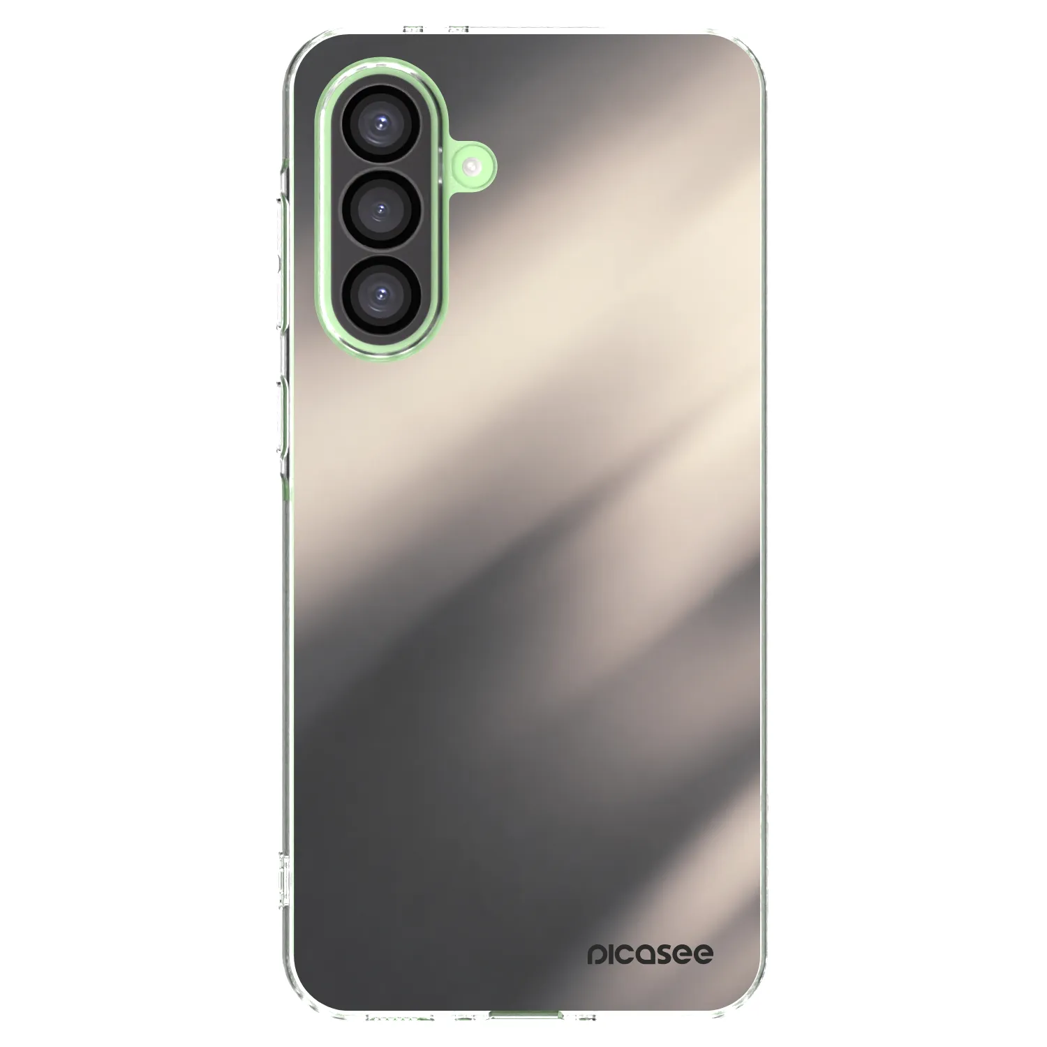 Picasee Samsung Galaxy A26 5G A266B Hülle - Transparentes Silikon - Smoky Beige