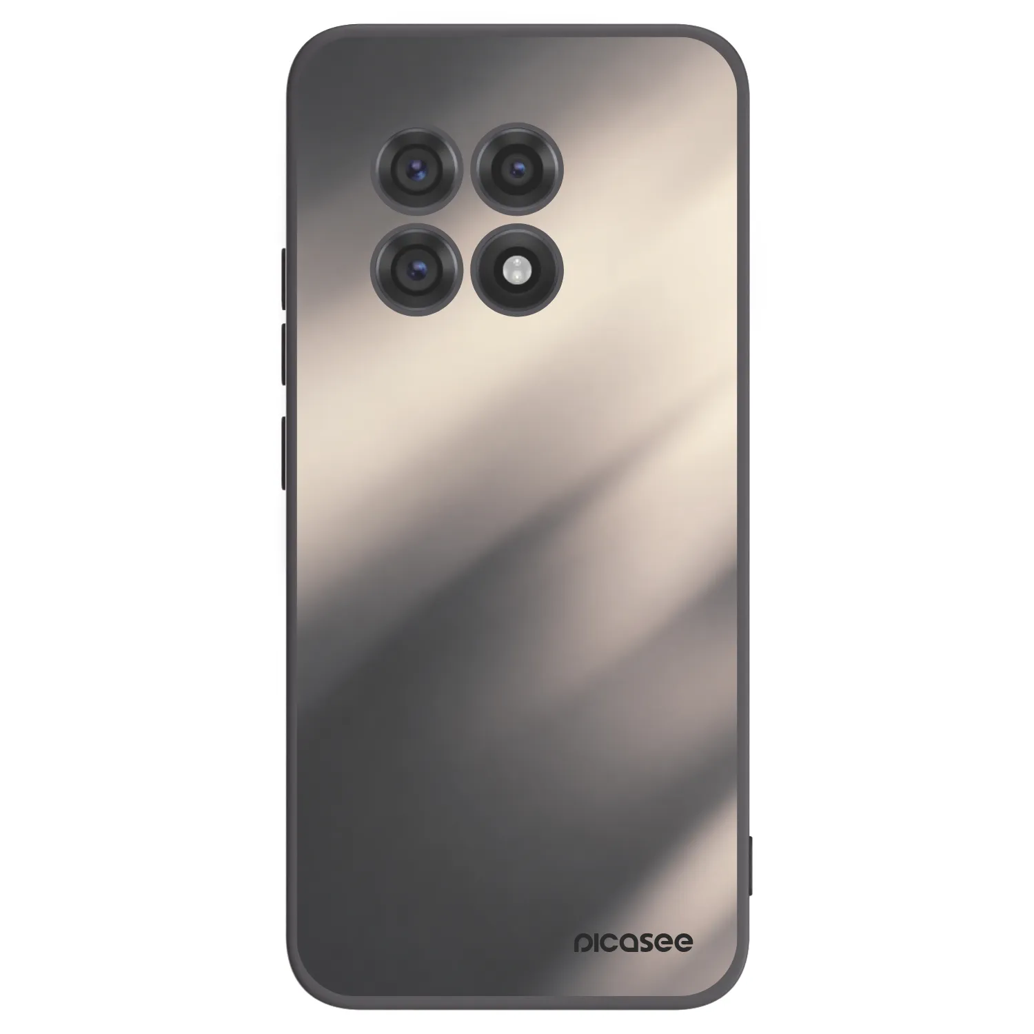 Picasee OnePlus 13R 5G Hülle - Schwarzes Silikon - Smoky Beige