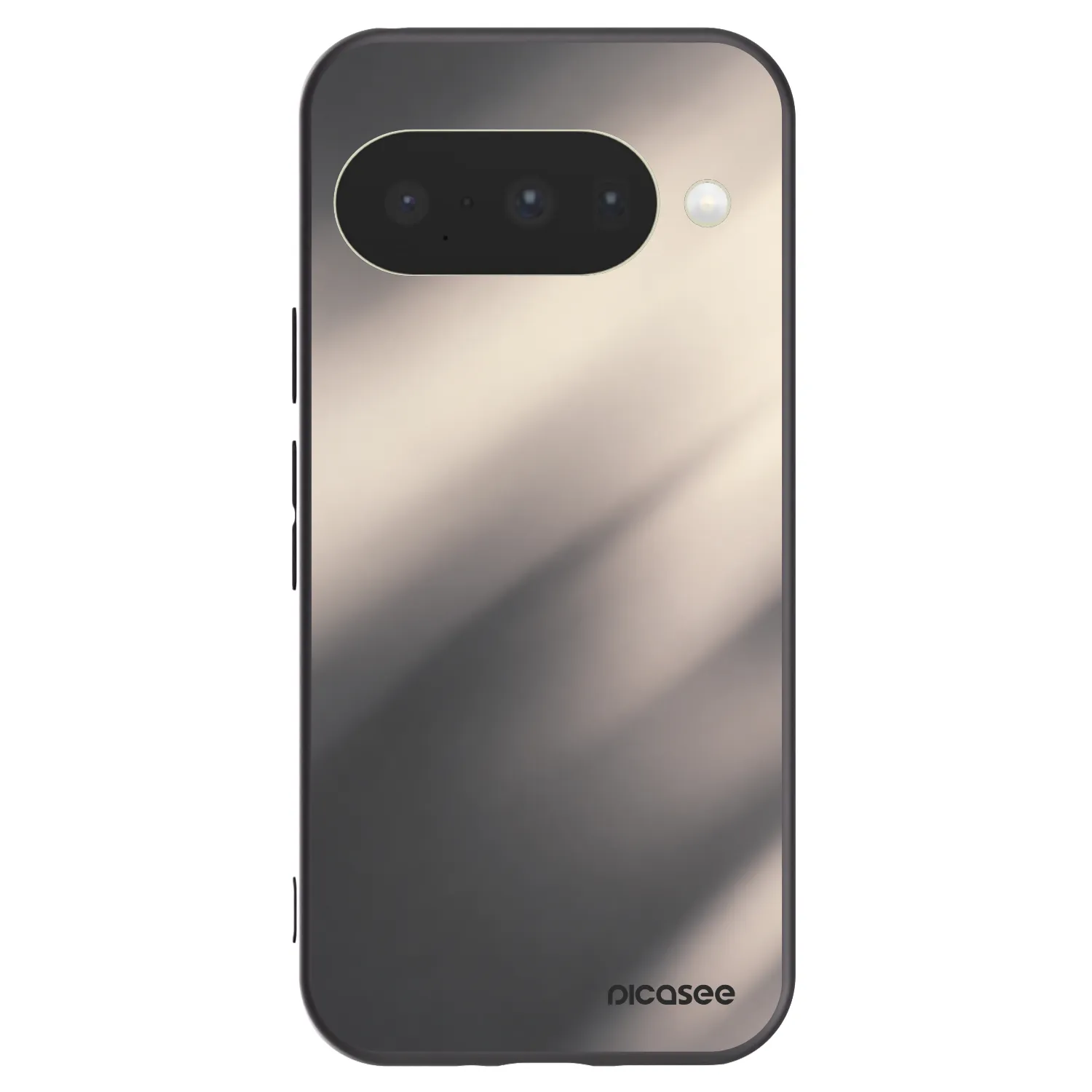 Picasee Google Pixel 10 Hülle - Schwarzes Silikon - Smoky Beige