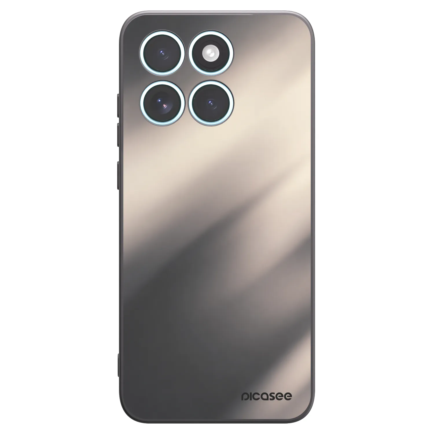 Picasee Motorola Edge 70 Fusion Hülle - Schwarzes Silikon - Smoky Beige