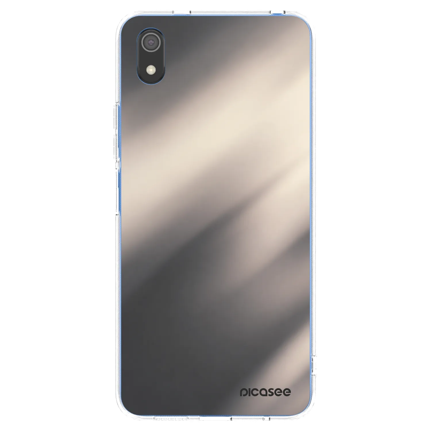 Picasee Xiaomi Redmi 7A Hülle - Transparentes Silikon - Smoky Beige