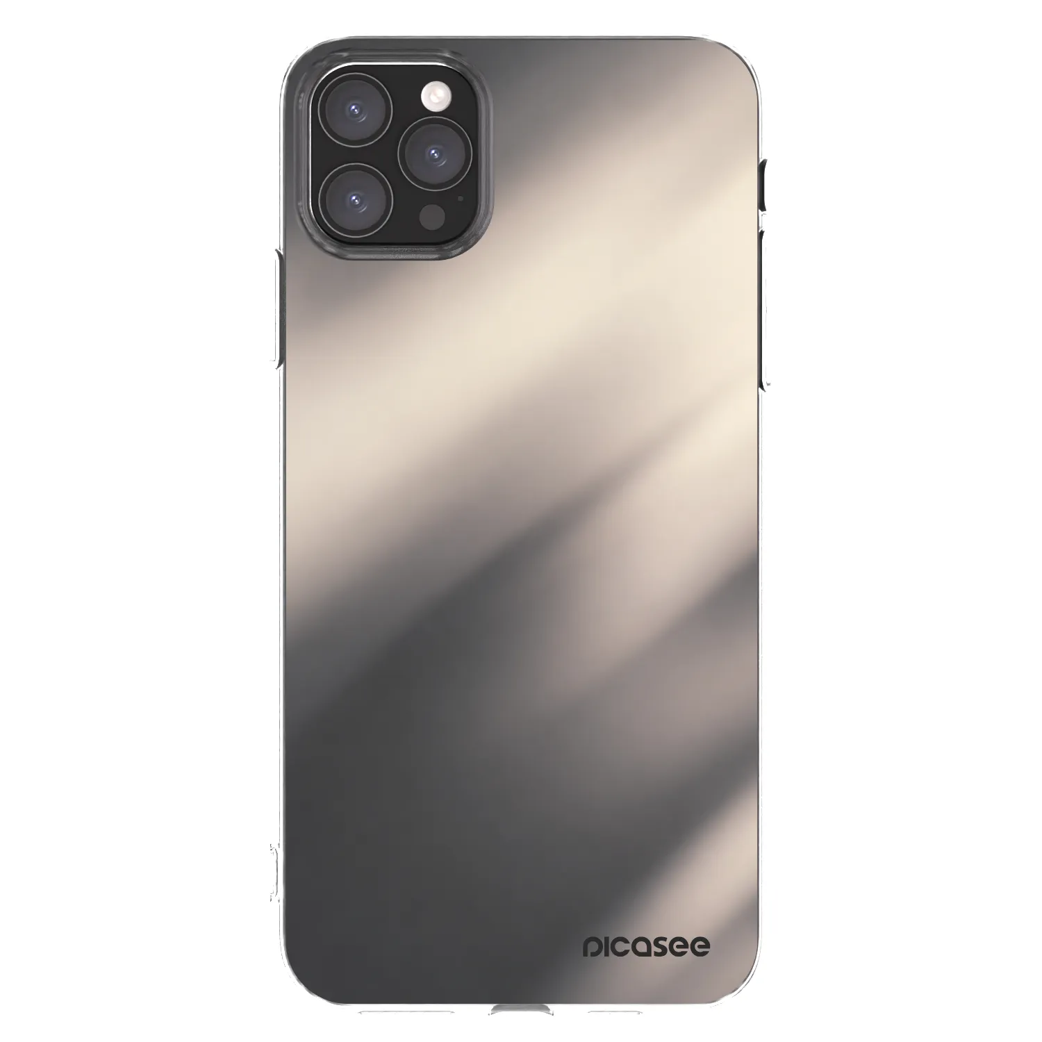 Picasee Apple iPhone 11 Pro Max Hülle - Transparentes Silikon - Smoky Beige