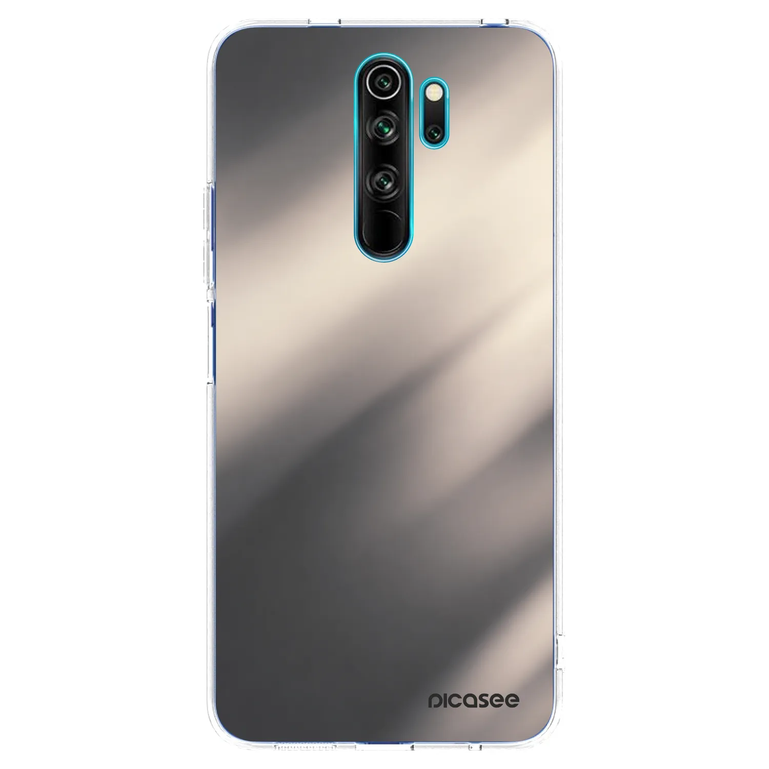 Picasee Xiaomi Redmi Note 8 Pro Hülle - Transparentes Silikon - Smoky Beige