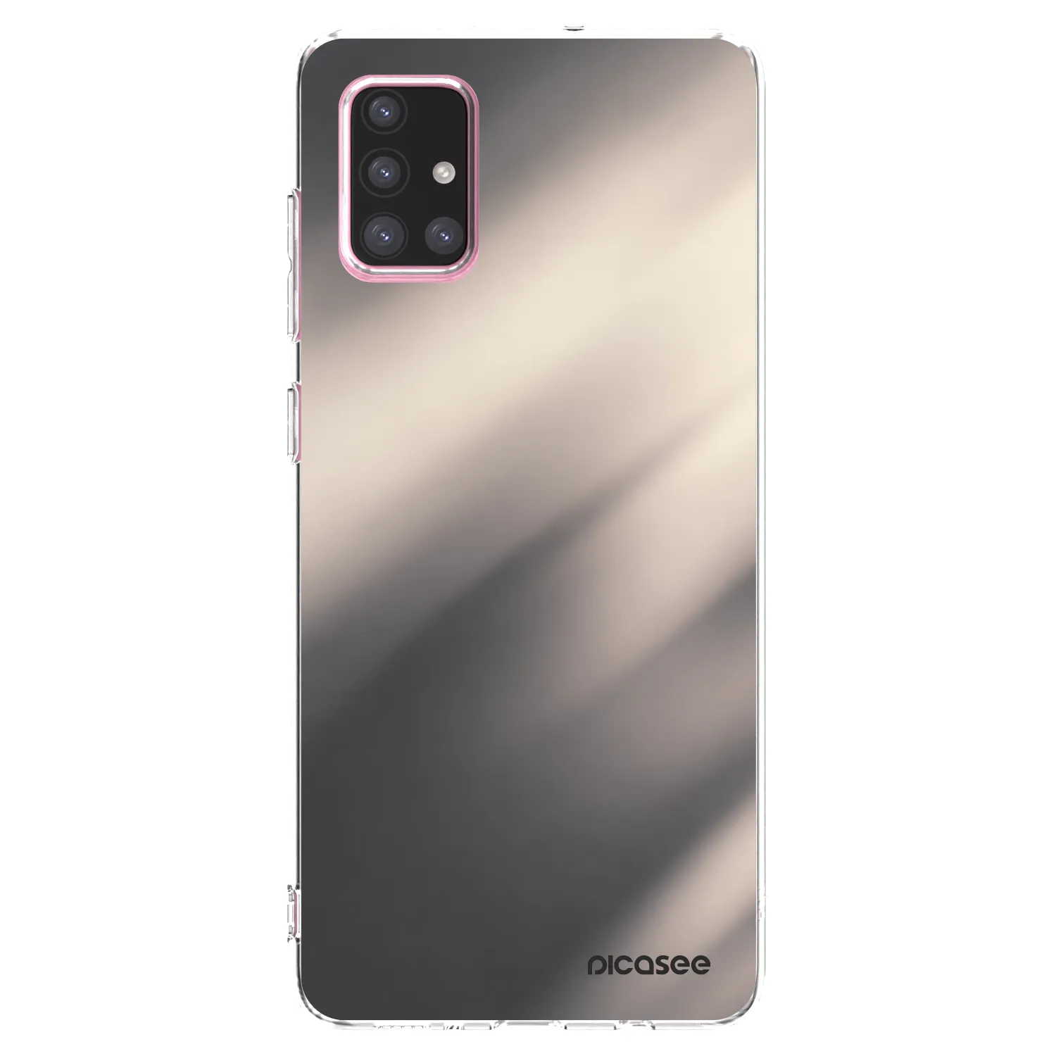 Picasee Samsung Galaxy A71 A715F Hülle - Transparentes Silikon - Smoky Beige