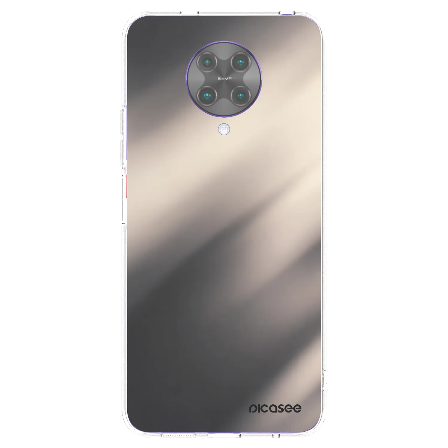 Picasee Xiaomi Poco F2 Pro Hülle - Transparentes Silikon - Smoky Beige
