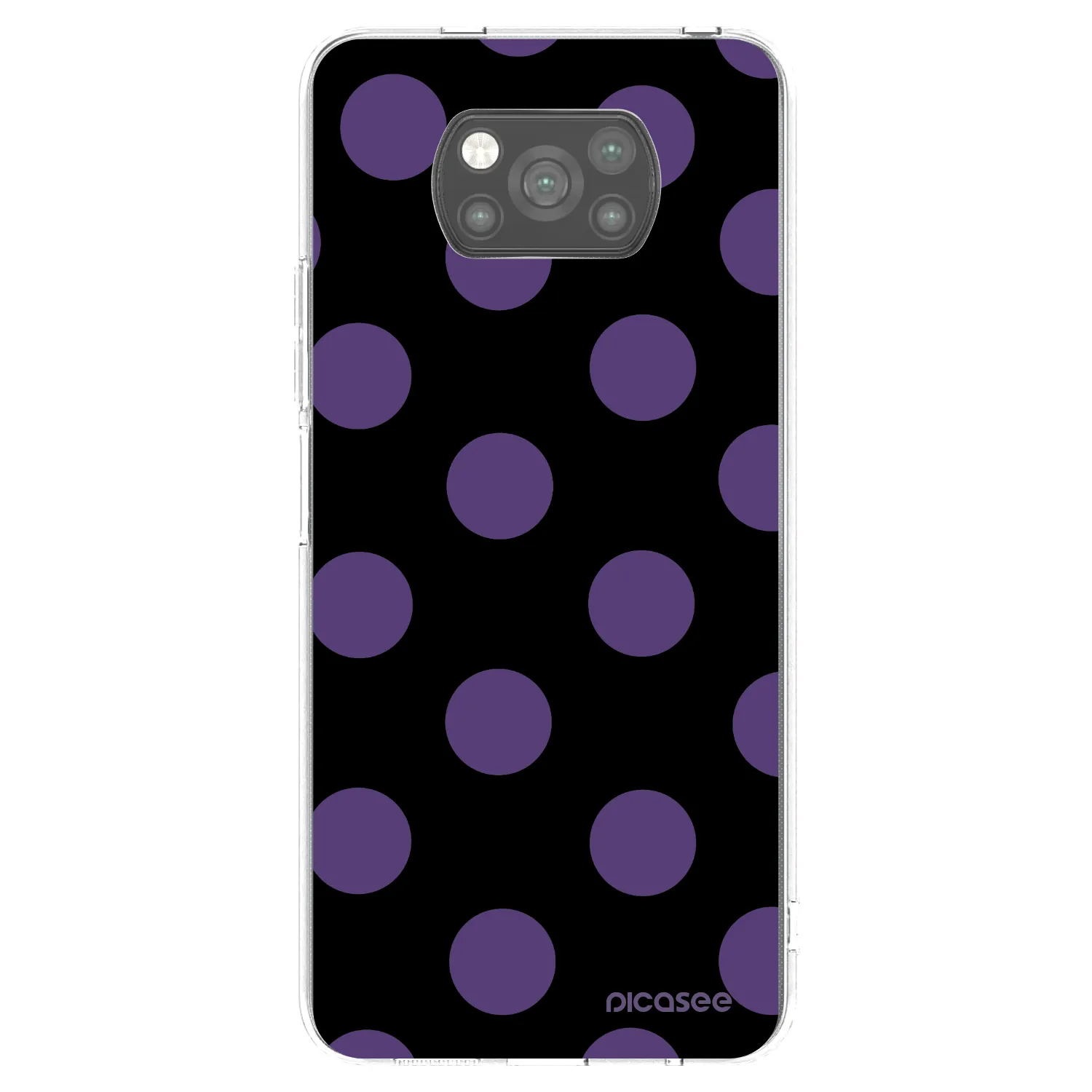 Picasee Xiaomi Poco X3 Hülle - Schwarzes Silikon - Big flickers