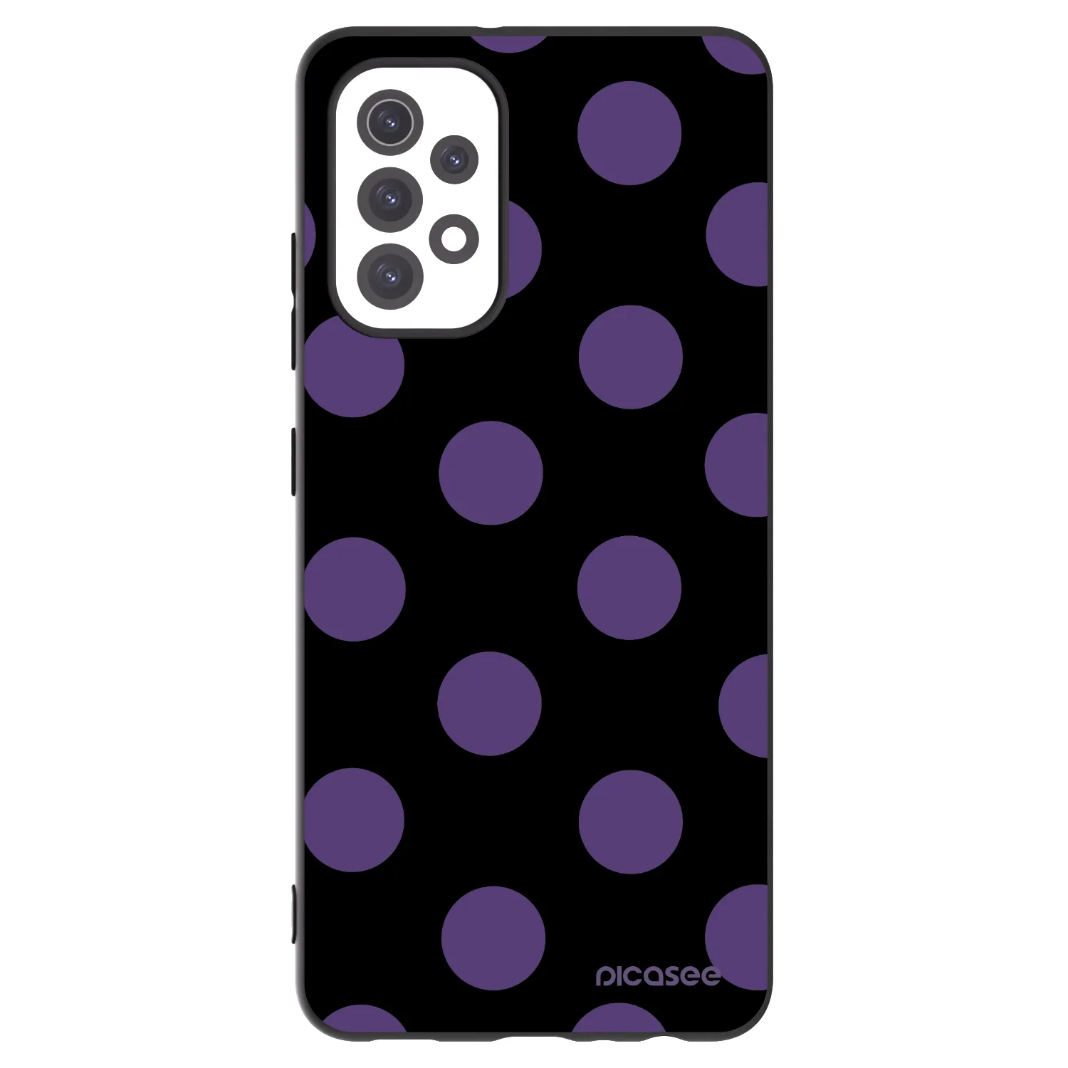 Picasee Samsung Galaxy A32 5G A326B Hülle - Schwarzes Silikon - Big flickers