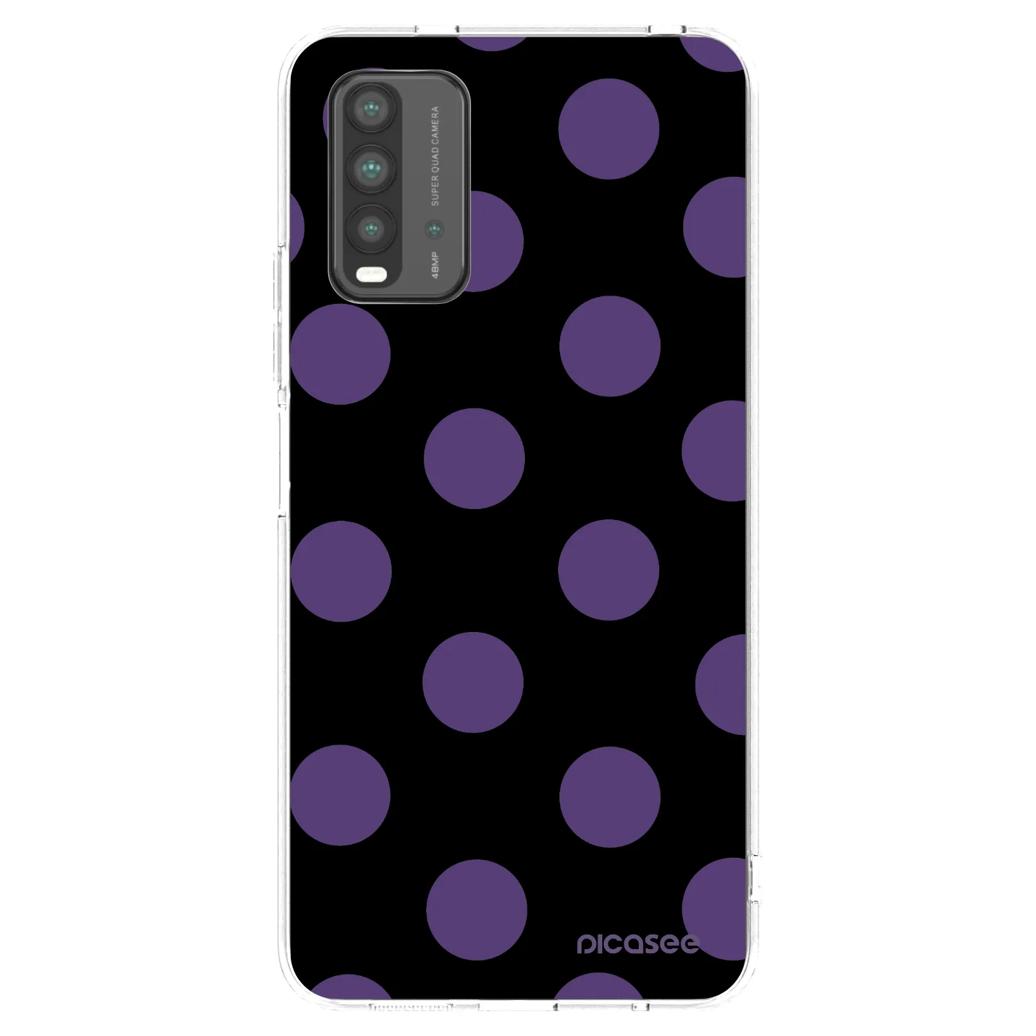 Picasee Xiaomi Redmi 9T Hülle - Schwarzes Silikon - Big flickers