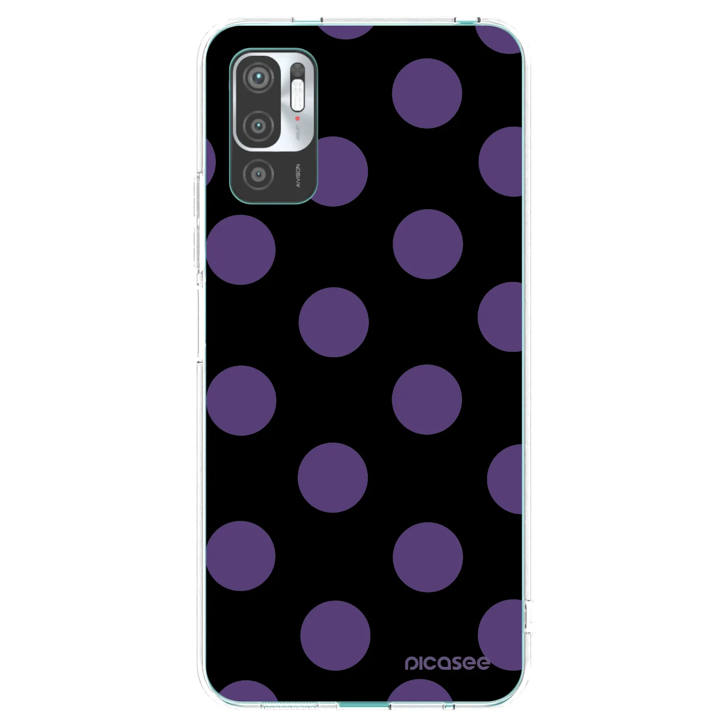 Picasee Xiaomi Redmi Note 10 5G Hülle - Transparentes Silikon - Big flickers
