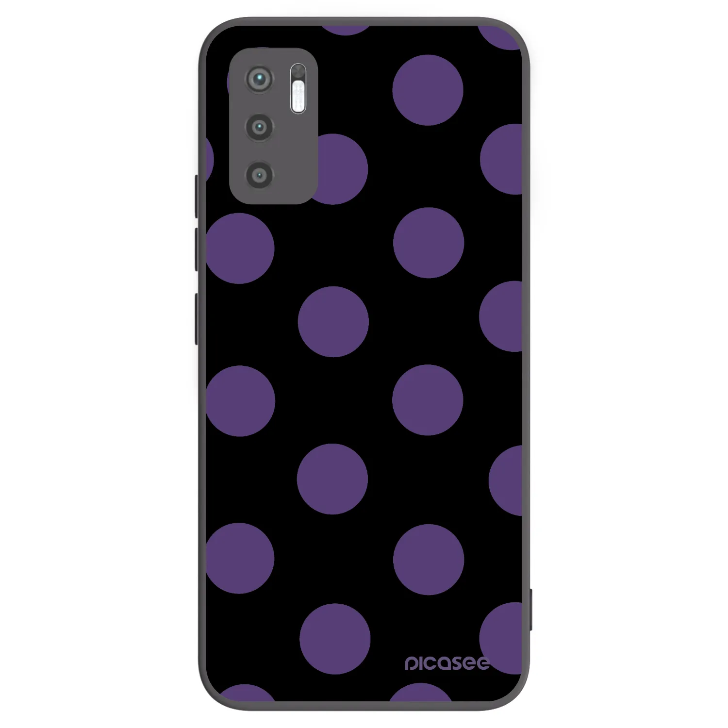 Picasee Xiaomi Redmi Note 10 5G Hülle - Schwarzes Silikon - Big flickers