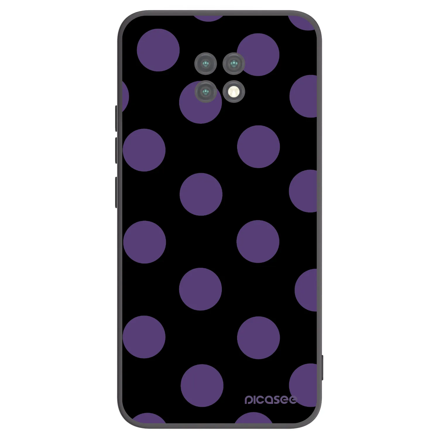 Picasee Xiaomi Redmi Note 9T Hülle - Schwarzes Silikon - Big flickers