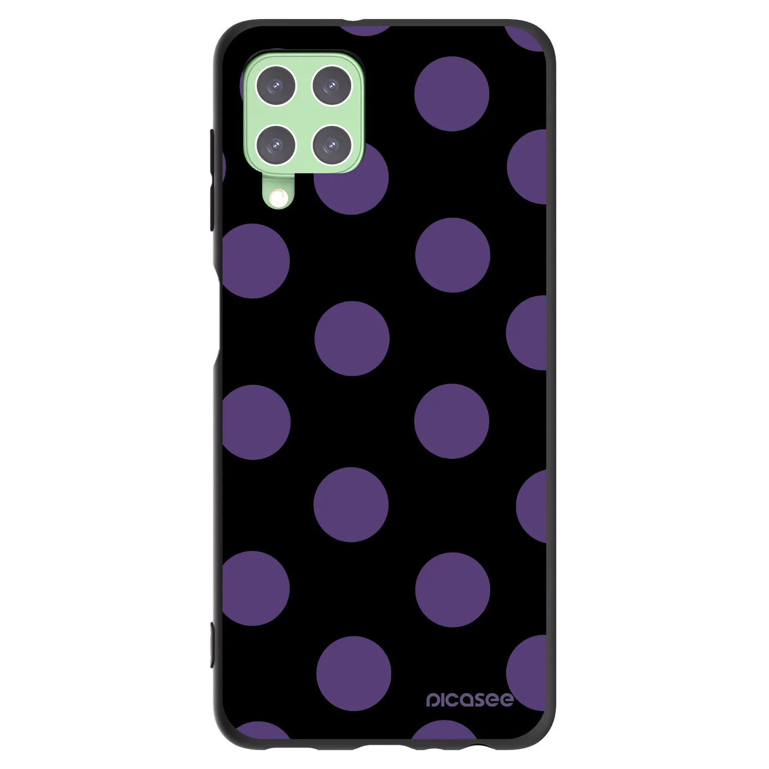 Picasee Samsung Galaxy A22 A225F 4G Hülle - Schwarzes Silikon - Big flickers