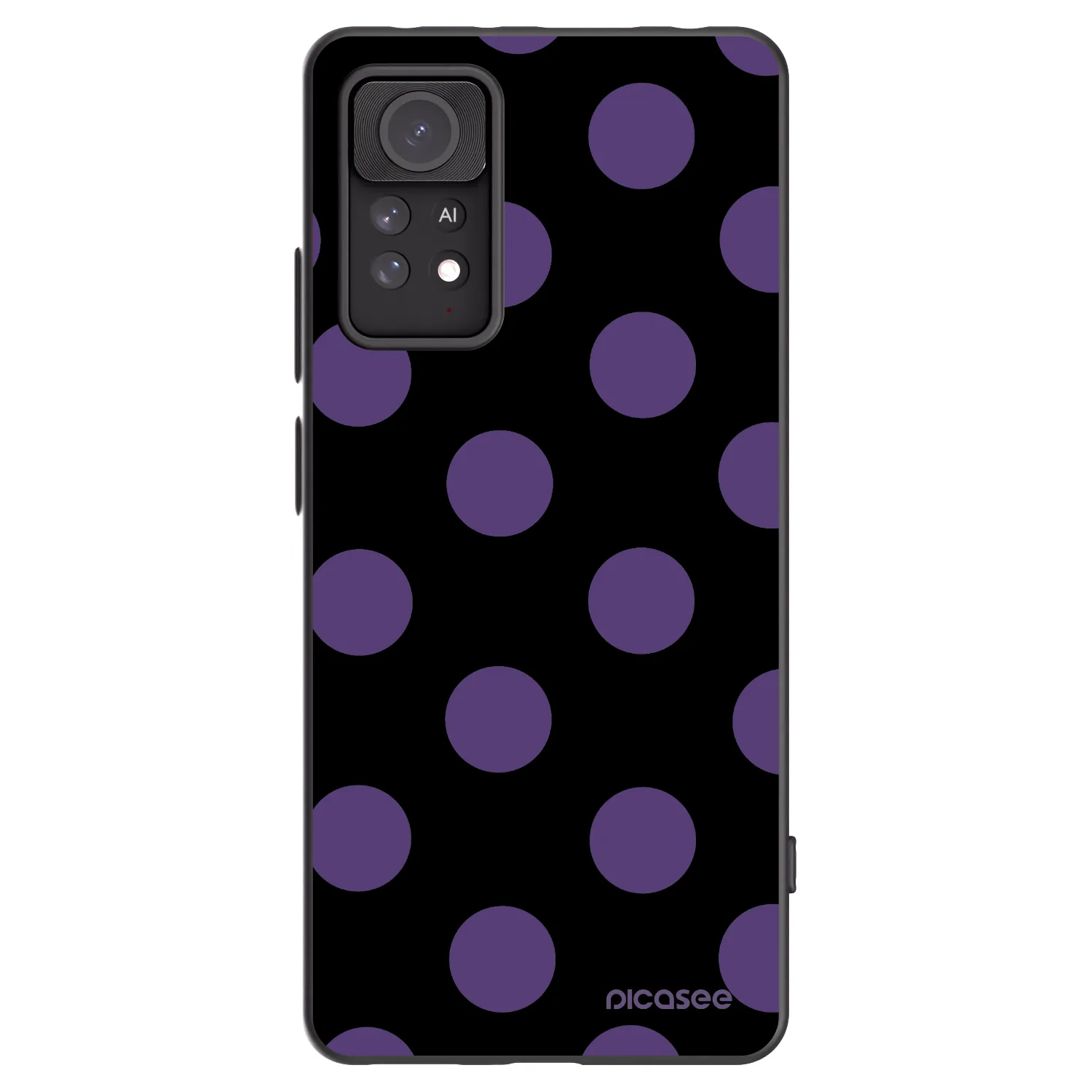 Picasee Xiaomi Redmi Note 11 Pro 5G Hülle - Schwarzes Silikon - Big flickers