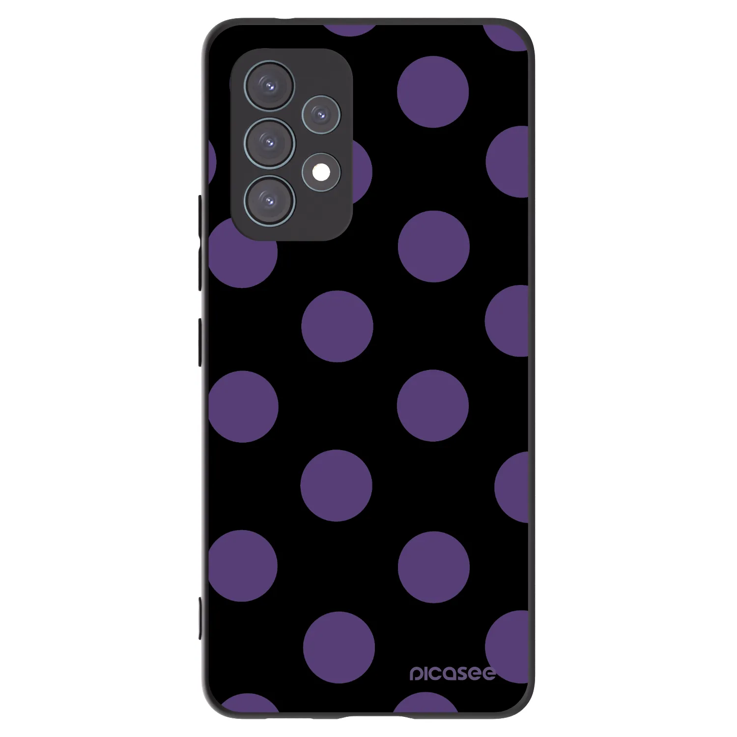 Picasee Samsung Galaxy A53 5G A536 Hülle - Schwarzes Silikon - Big flickers