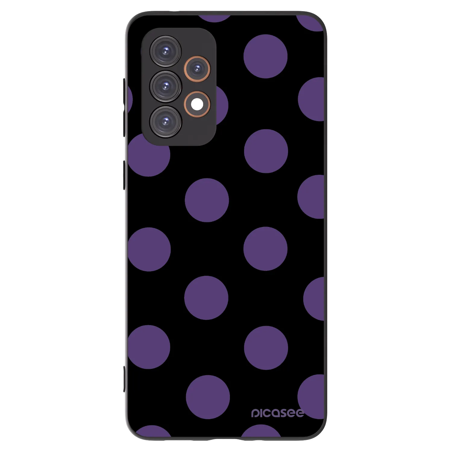 Picasee Samsung Galaxy A33 5G A336 Hülle - Schwarzes Silikon - Big flickers