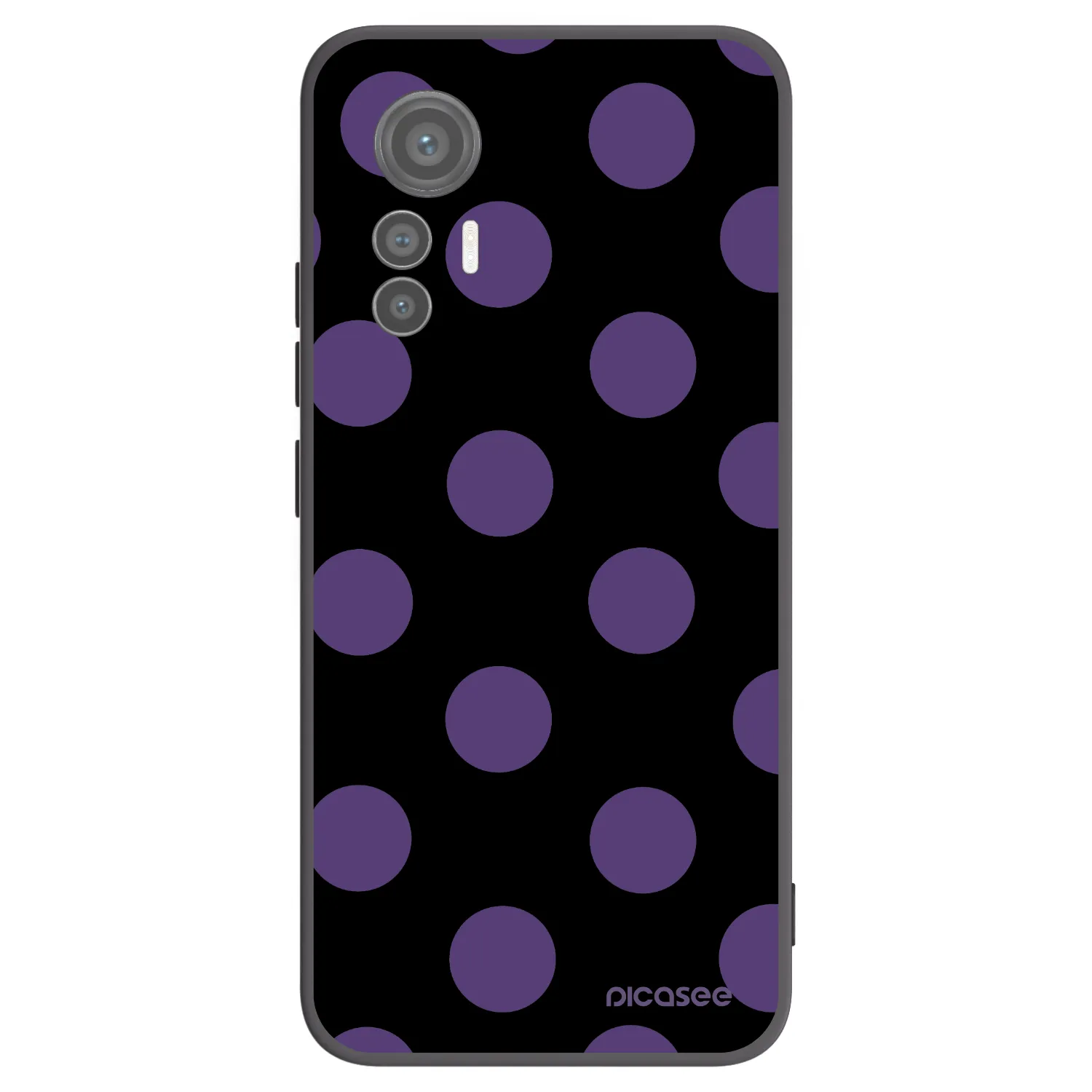 Picasee Xiaomi 12 Lite Hülle - Schwarzes Silikon - Big flickers