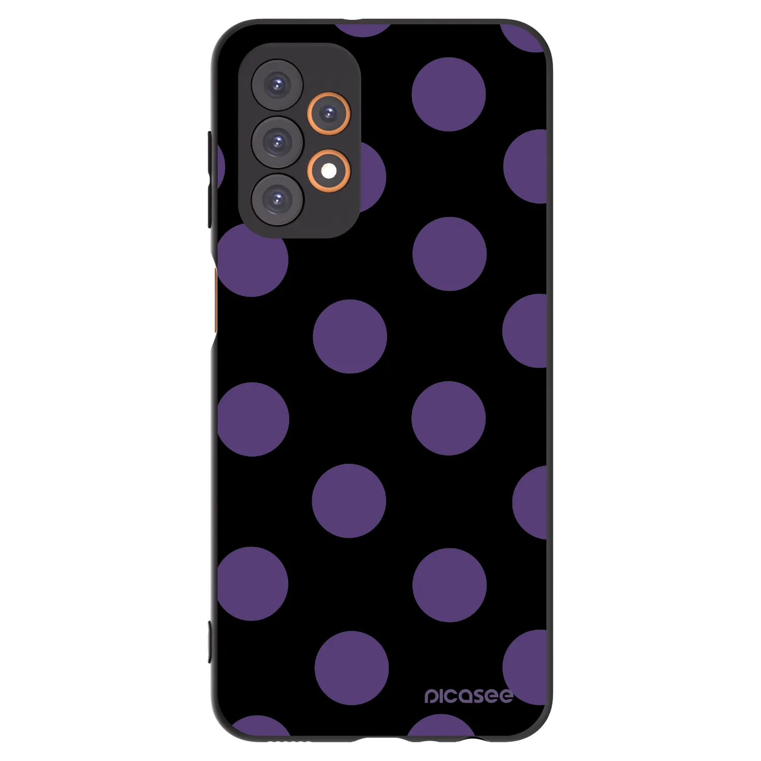 Picasee Samsung Galaxy A23 A236B 5G Hülle - Schwarzes Silikon - Big flickers
