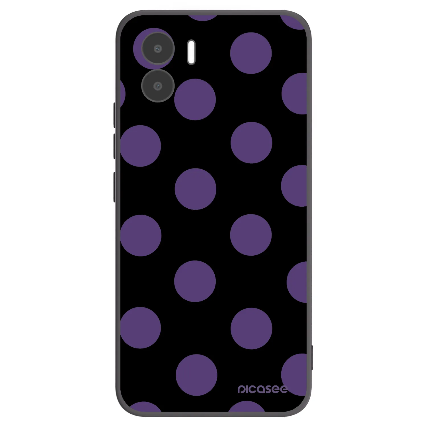 Picasee Xiaomi Redmi A1 Hülle - Schwarzes Silikon - Big flickers
