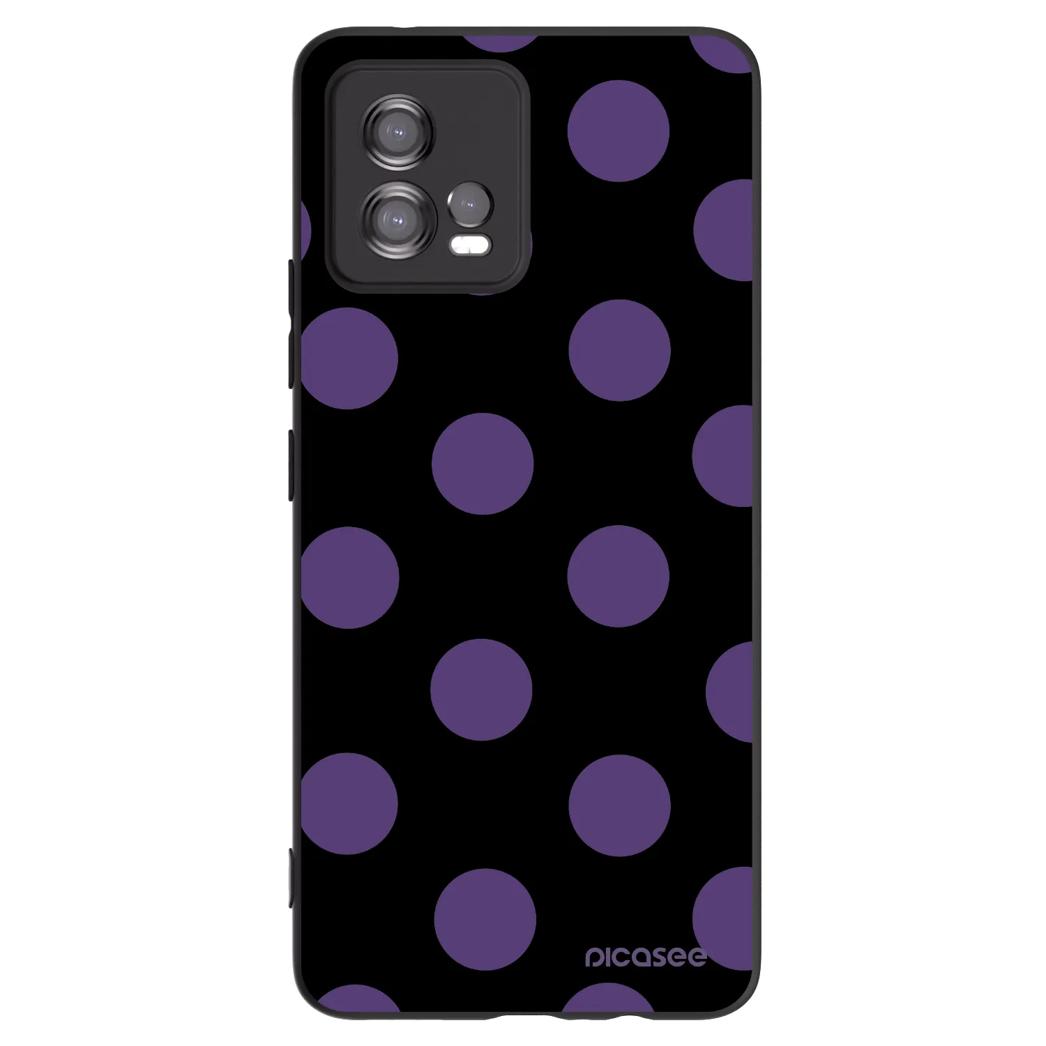 Picasee Motorola Moto G72 Hülle - Schwarzes Silikon - Big flickers