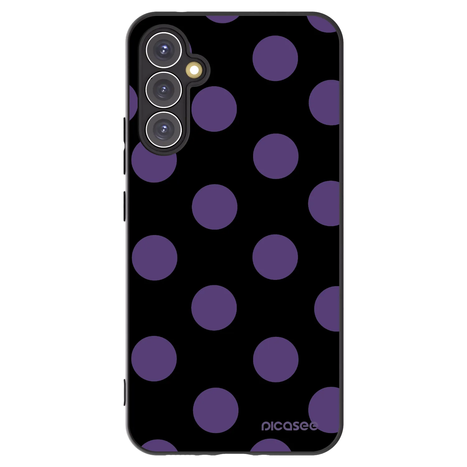 Picasee Samsung Galaxy A34 5G A346B Hülle - Schwarzes Silikon - Big flickers