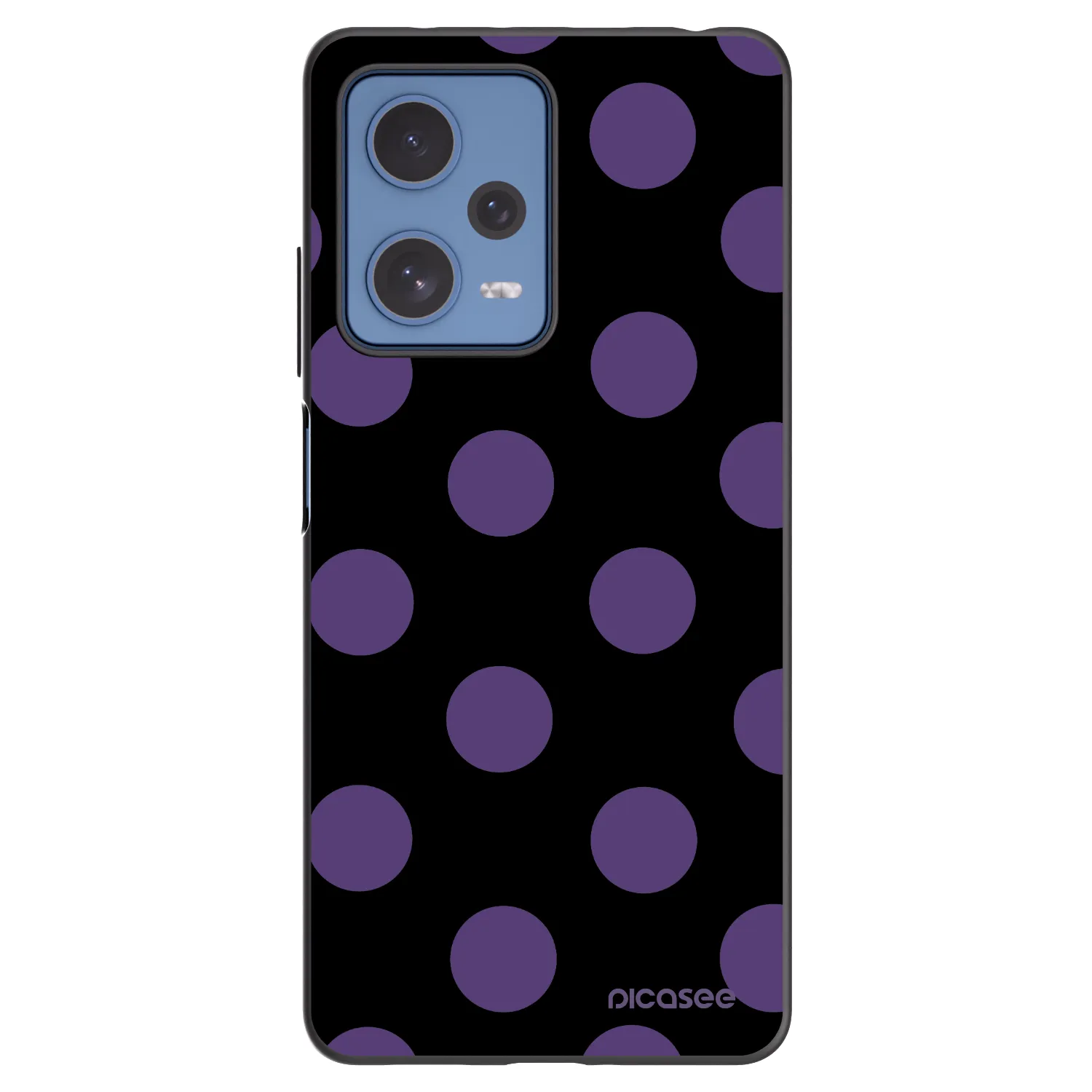 Picasee Xiaomi Redmi Note 12 Pro 5G Hülle - Schwarzes Silikon - Big flickers