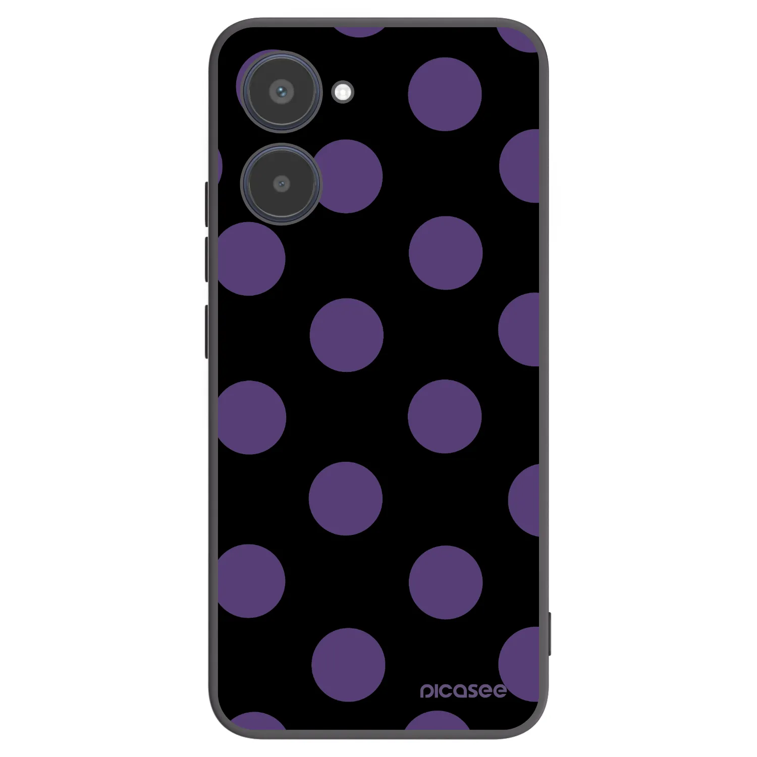 Picasee Realme 10 4G Hülle - Schwarzes Silikon - Big flickers