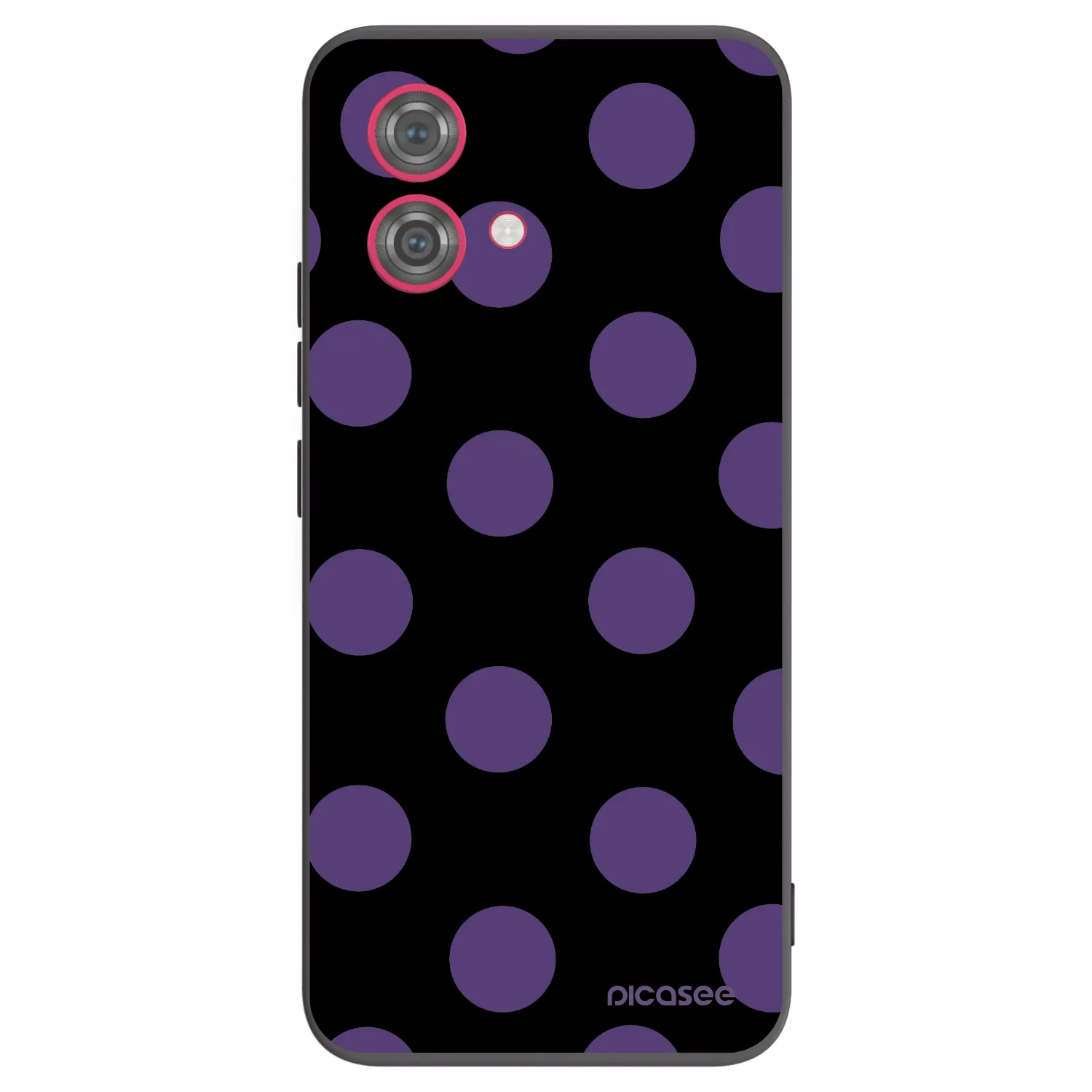 Picasee Motorola Moto G84 5G Hülle - Schwarzes Silikon - Big flickers