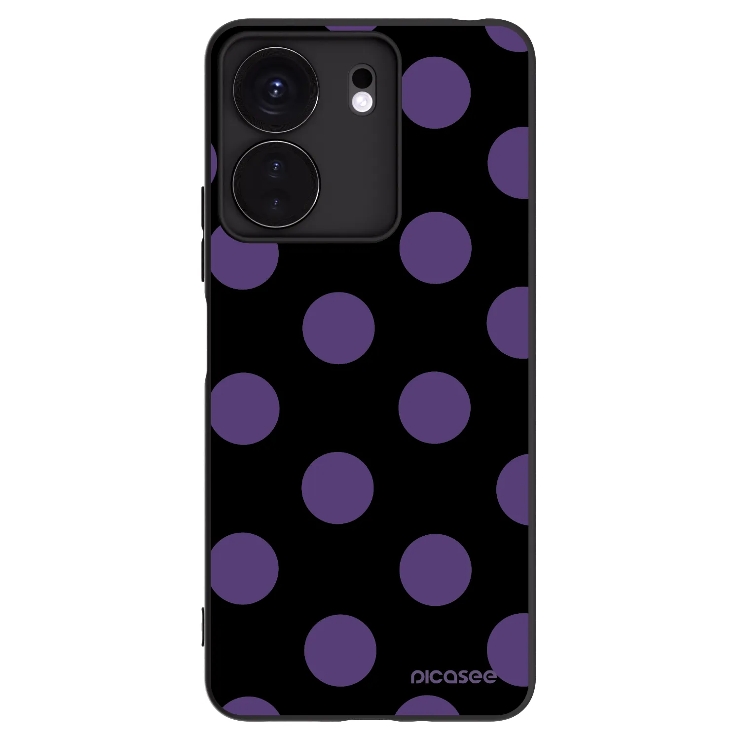 Picasee Xiaomi Redmi 13C 4G Hülle - Schwarzes Silikon - Big flickers