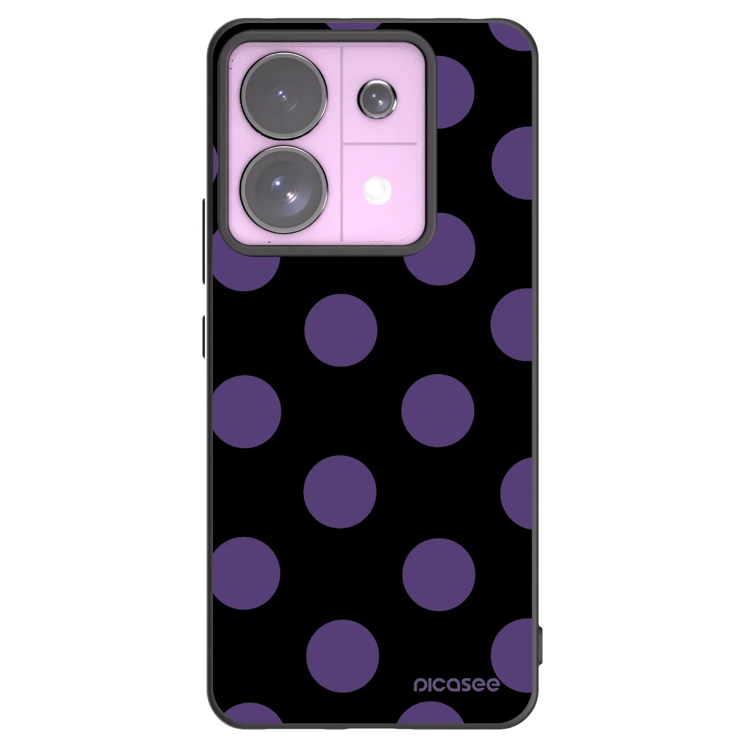 Picasee Xiaomi Redmi Note 13 Pro 5G Hülle - Schwarzes Silikon - Big flickers