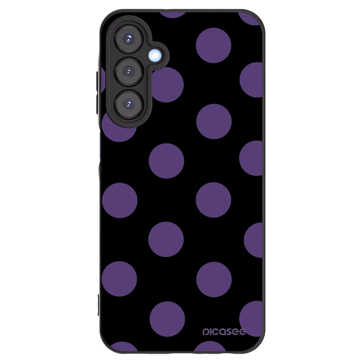 Picasee Samsung Galaxy A25 A256B 5G Hülle - Schwarzes Silikon - Big flickers