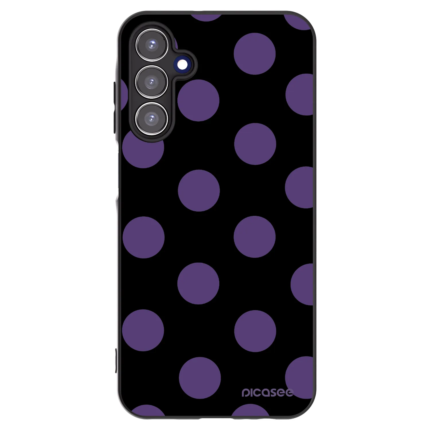 Picasee Samsung Galaxy A15 A155F 4G Hülle - Schwarzes Silikon - Big flickers