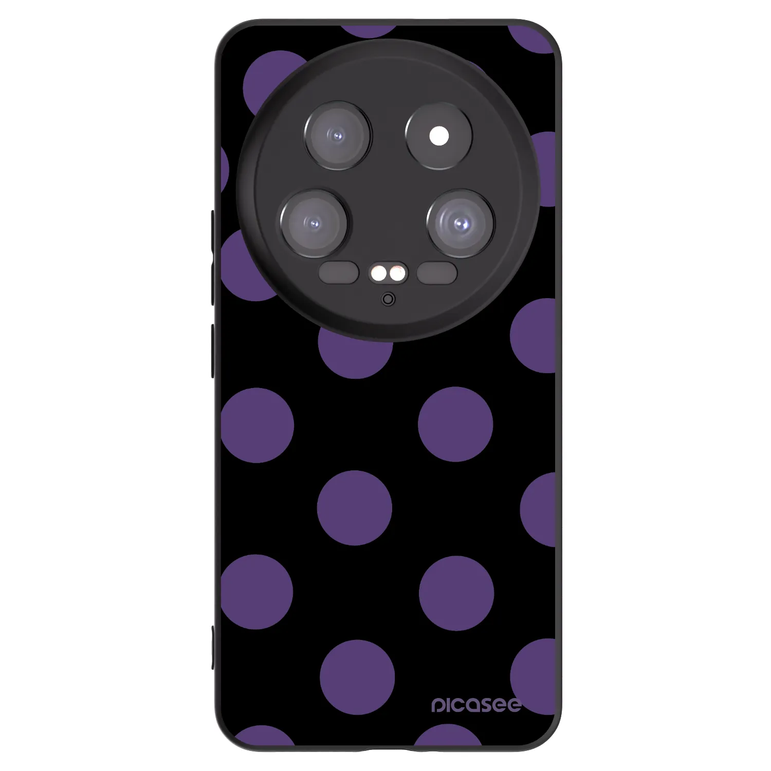 Picasee Xiaomi 14 Ultra Hülle - Schwarzes Silikon - Big flickers