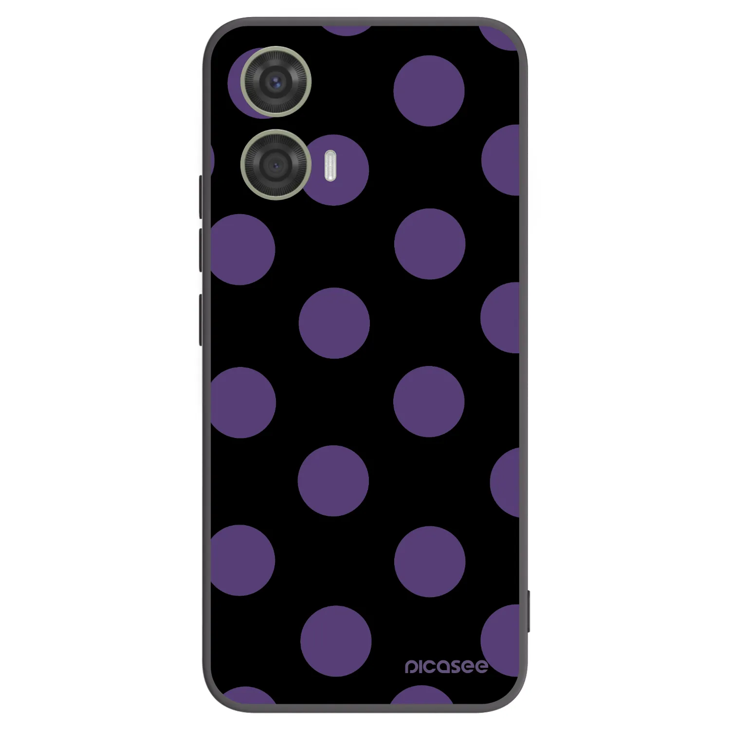 Picasee Motorola Moto G24 Hülle - Schwarzes Silikon - Big flickers