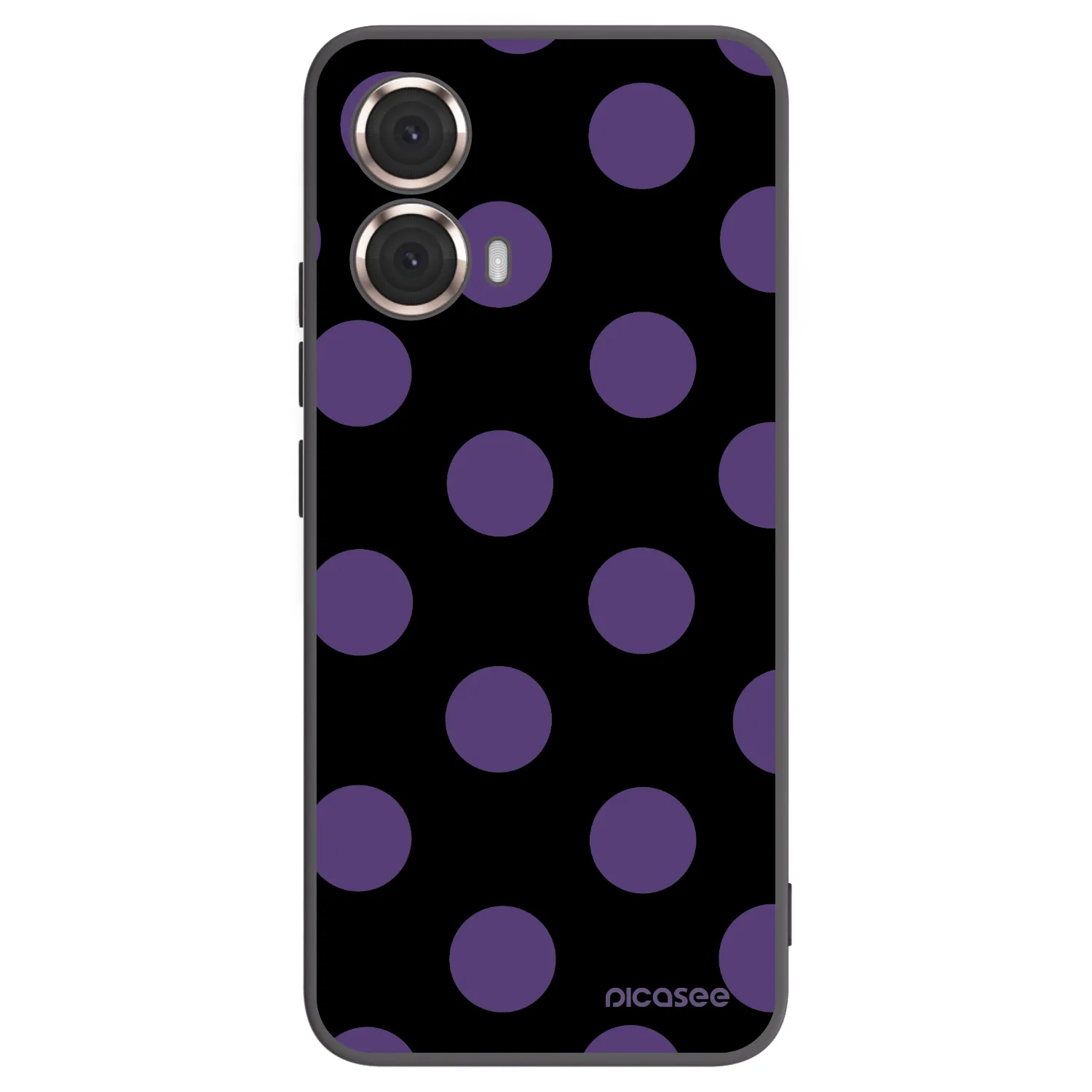 Picasee Motorola Moto G85 Hülle - Schwarzes Silikon - Big flickers