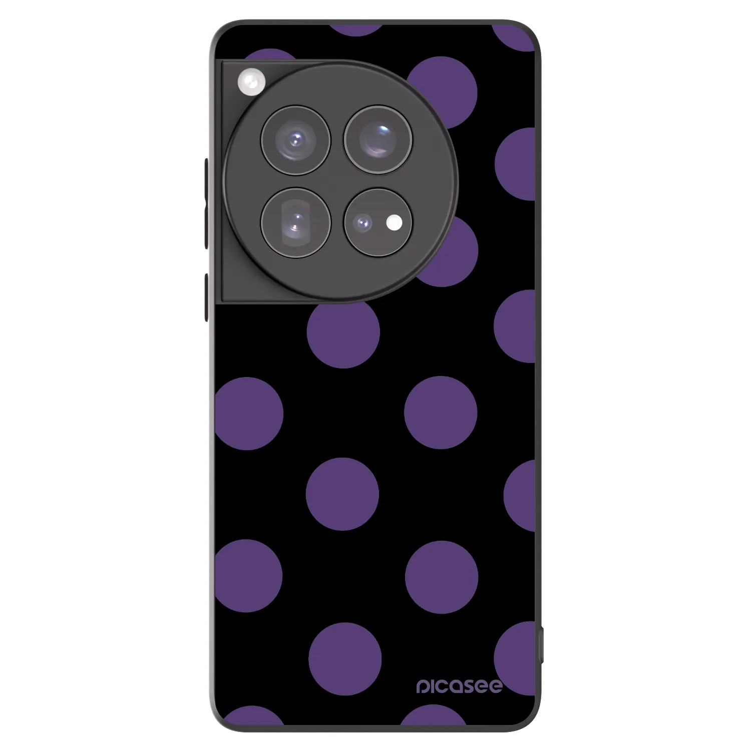 Picasee OnePlus 12 5G Hülle - Schwarzes Silikon - Big flickers