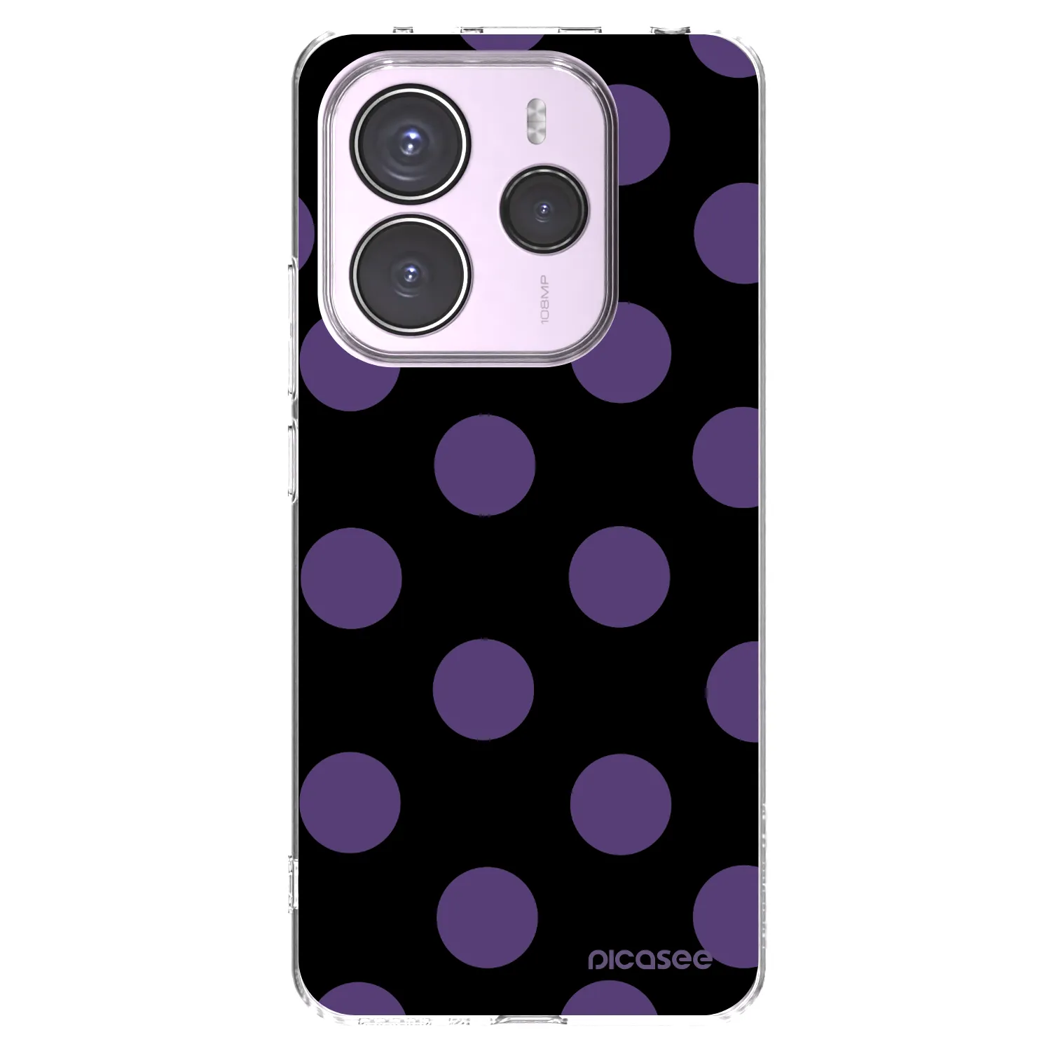Picasee Xiaomi Redmi Note 14 5G Hülle - Transparentes Silikon - Big flickers