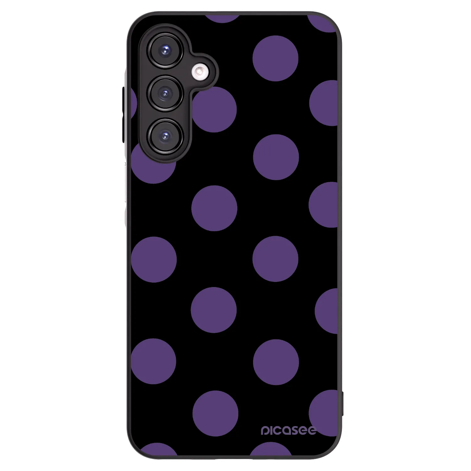 Picasee Samsung Galaxy A16 5G Hülle - Schwarzes Silikon - Big flickers
