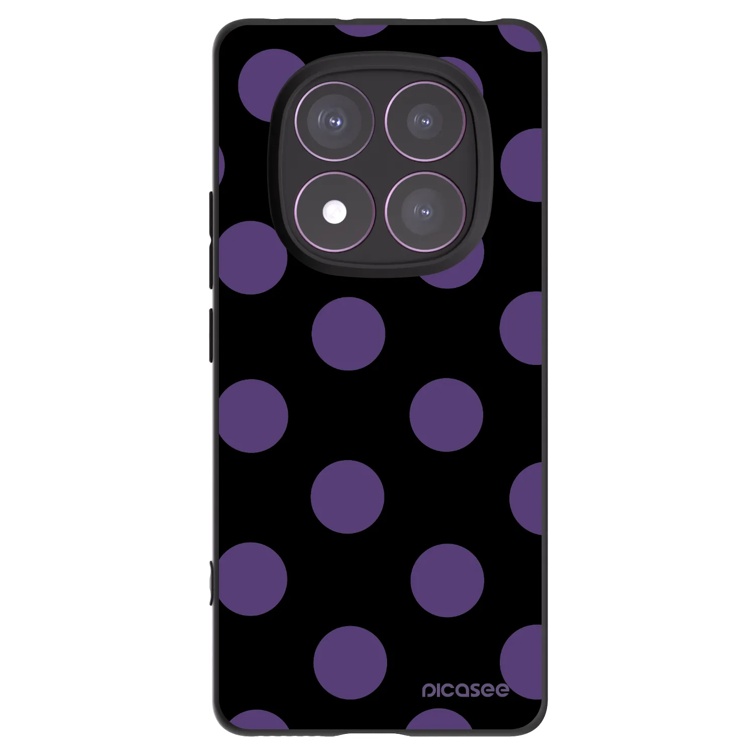 Picasee Xiaomi Redmi Note 14 Pro 4G Hülle - Schwarzes Silikon - Big flickers