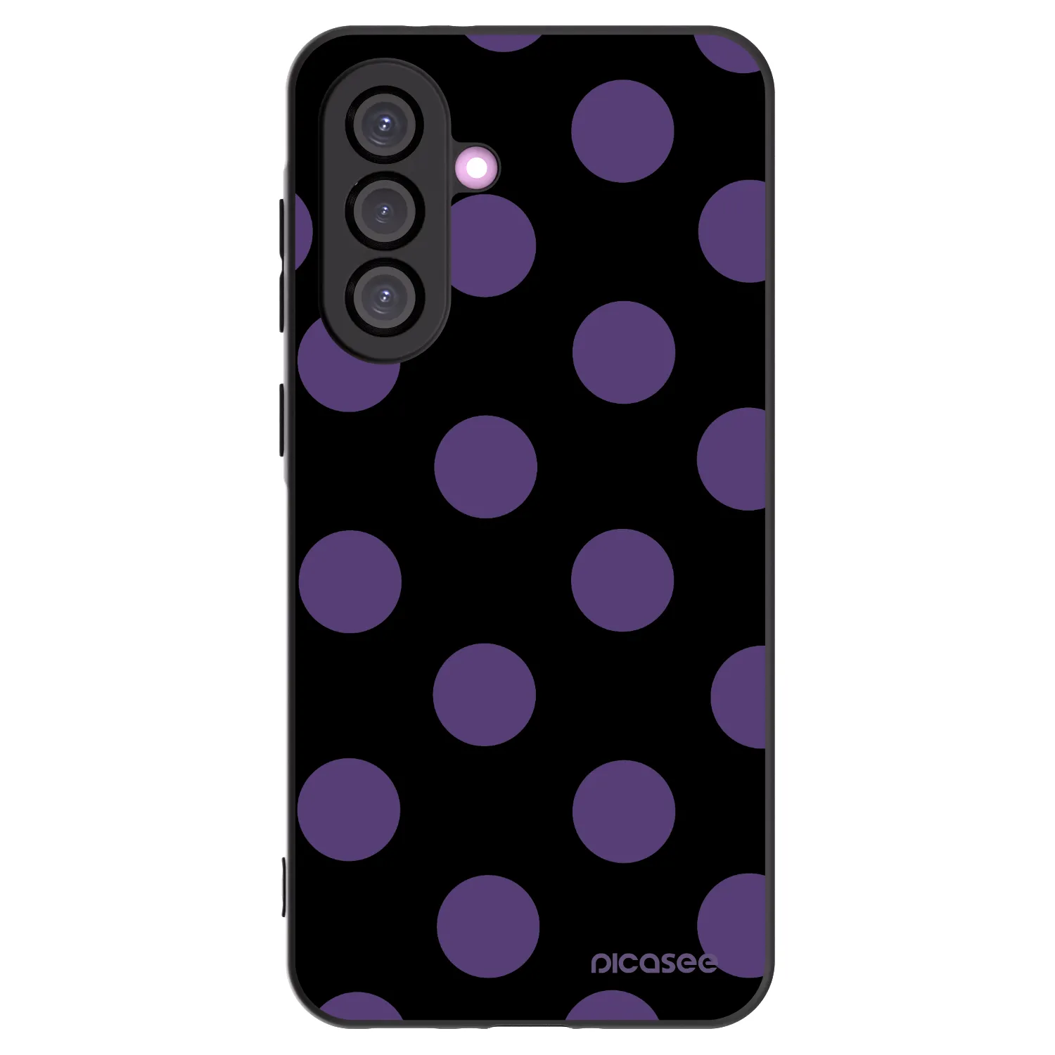 Picasee Samsung Galaxy A56 5G A566B Hülle - Schwarzes Silikon - Big flickers