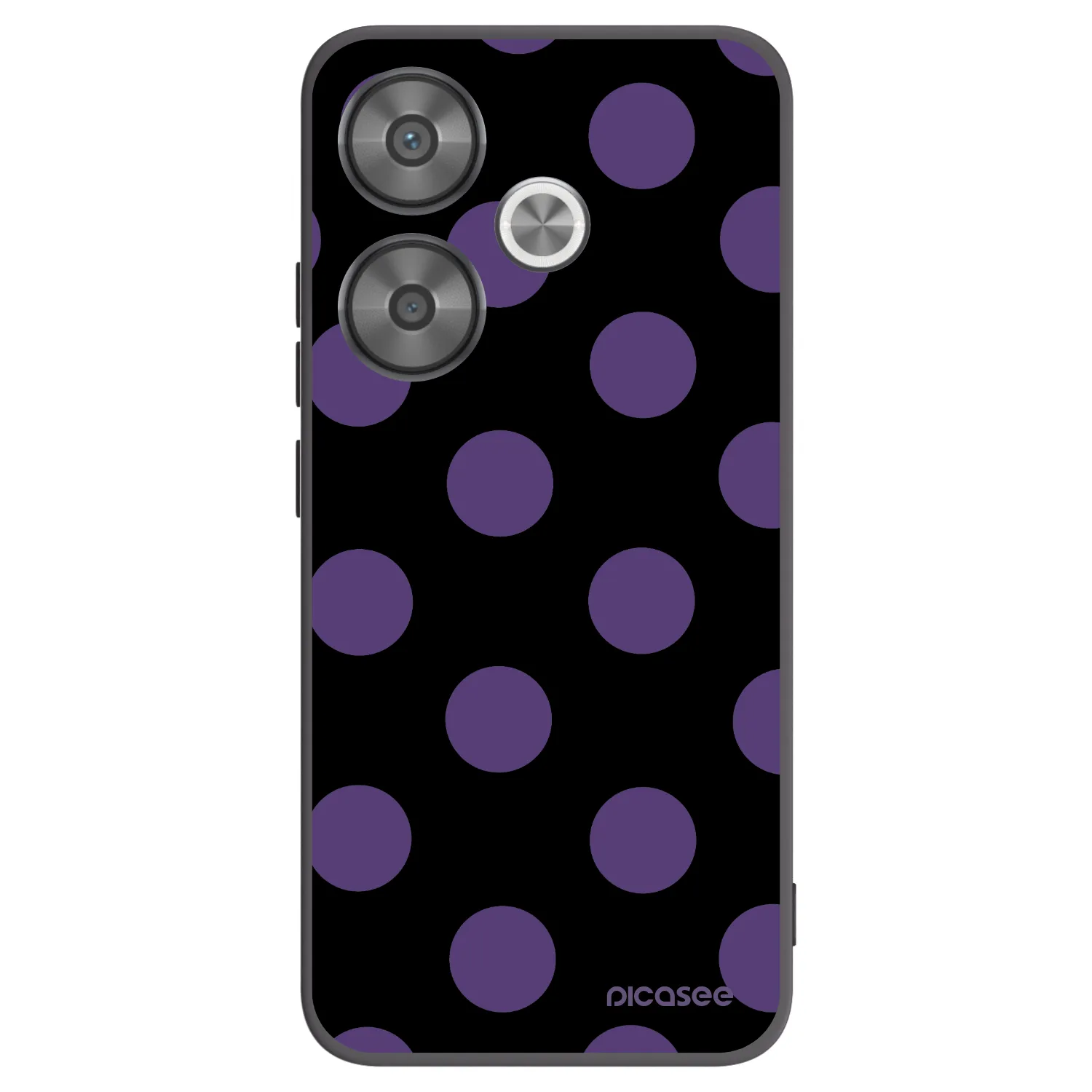 Picasee Xiaomi Poco F6 Hülle - Schwarzes Silikon - Big flickers