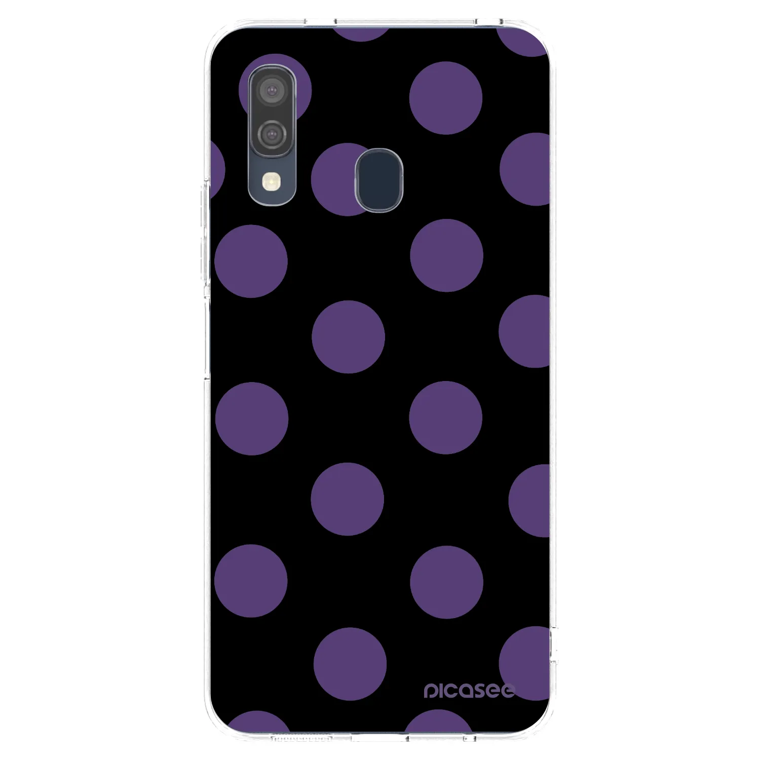 Picasee Samsung Galaxy A40 A405F Hülle - Transparentes Silikon - Big flickers