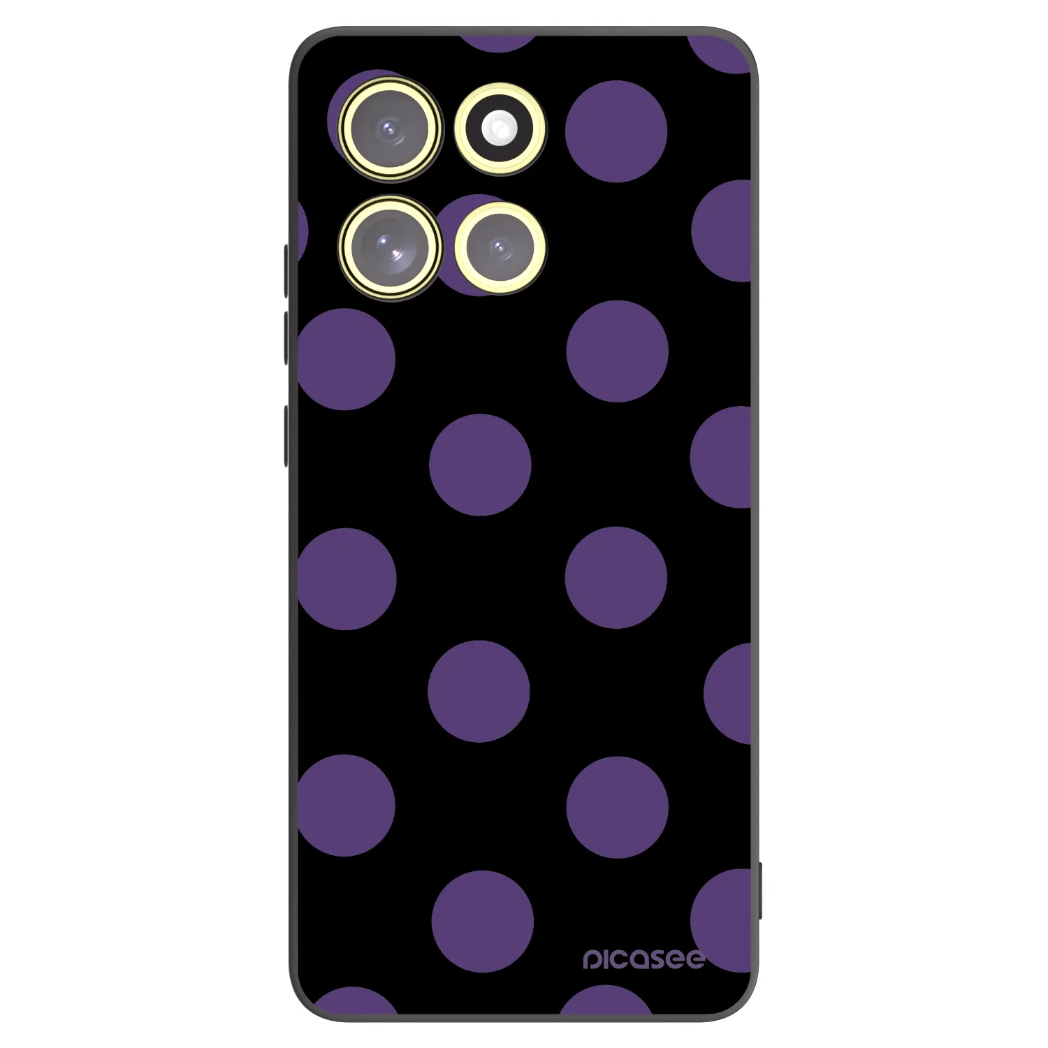 Picasee Motorola Moto G86 Power 5G Hülle - Schwarzes Silikon - Big flickers